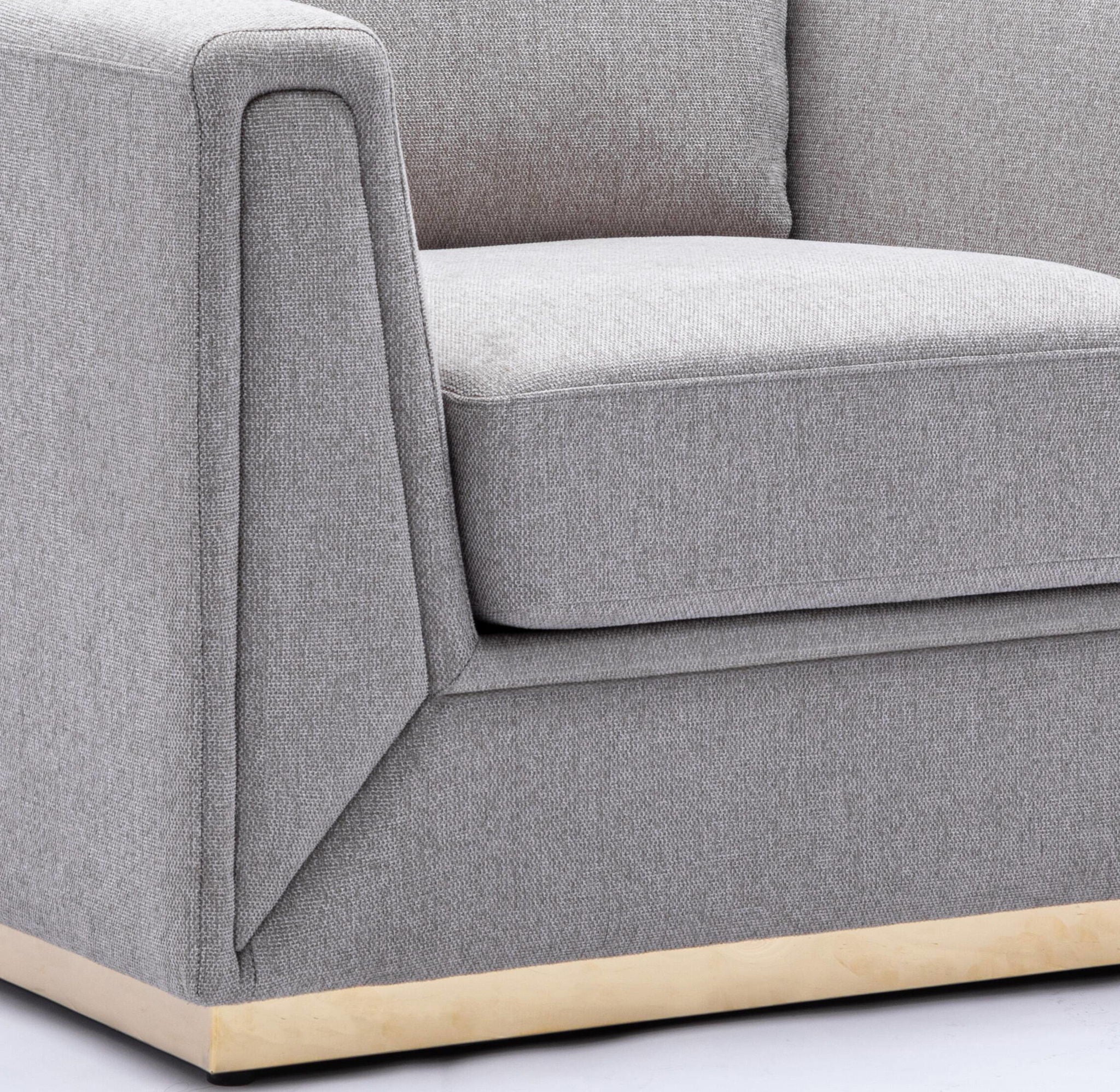 Valin - Linen Chair For Living Room - Gray - Image 7