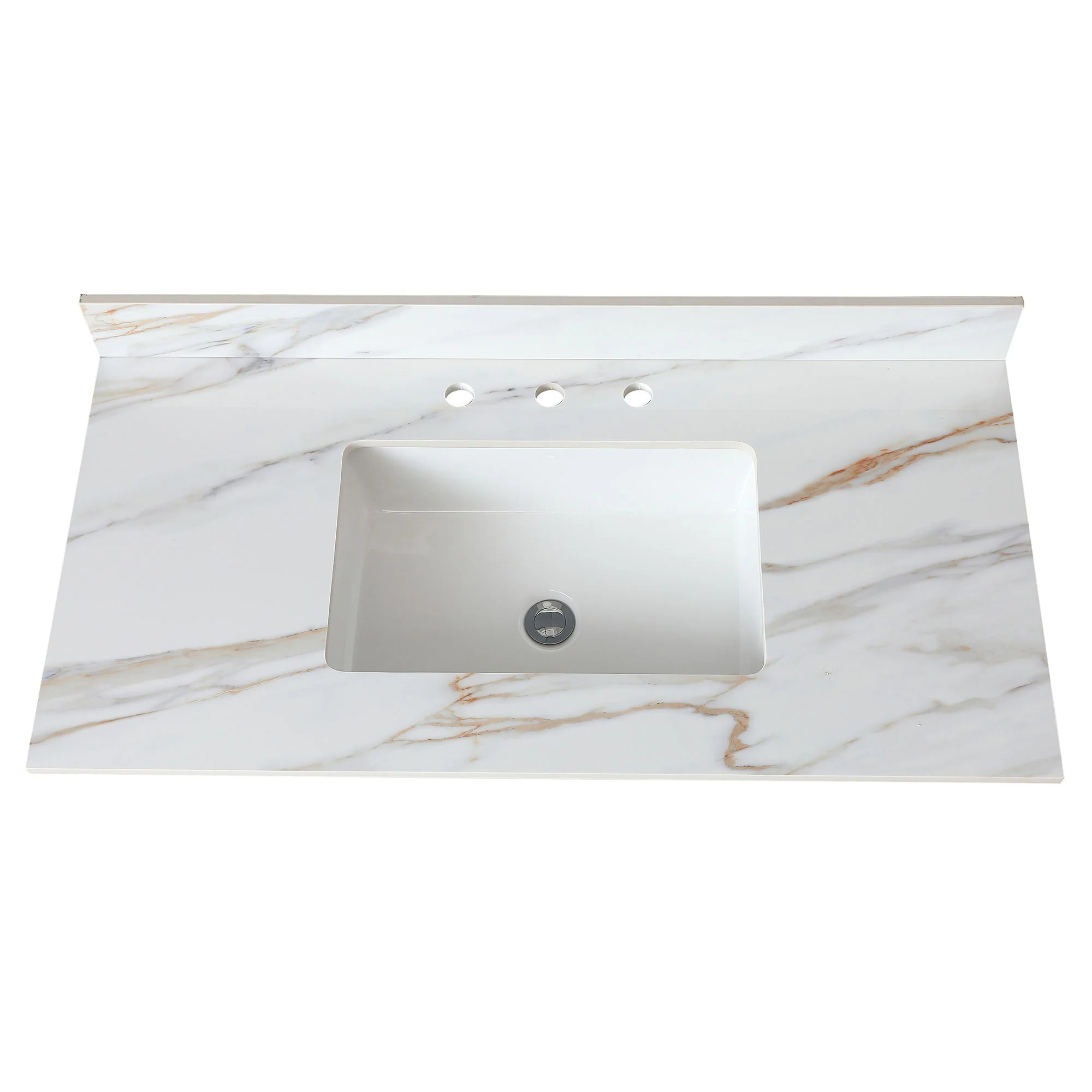 Vanity Top With Undermount Sink And Backsplash, Sintered Stone - Image 5