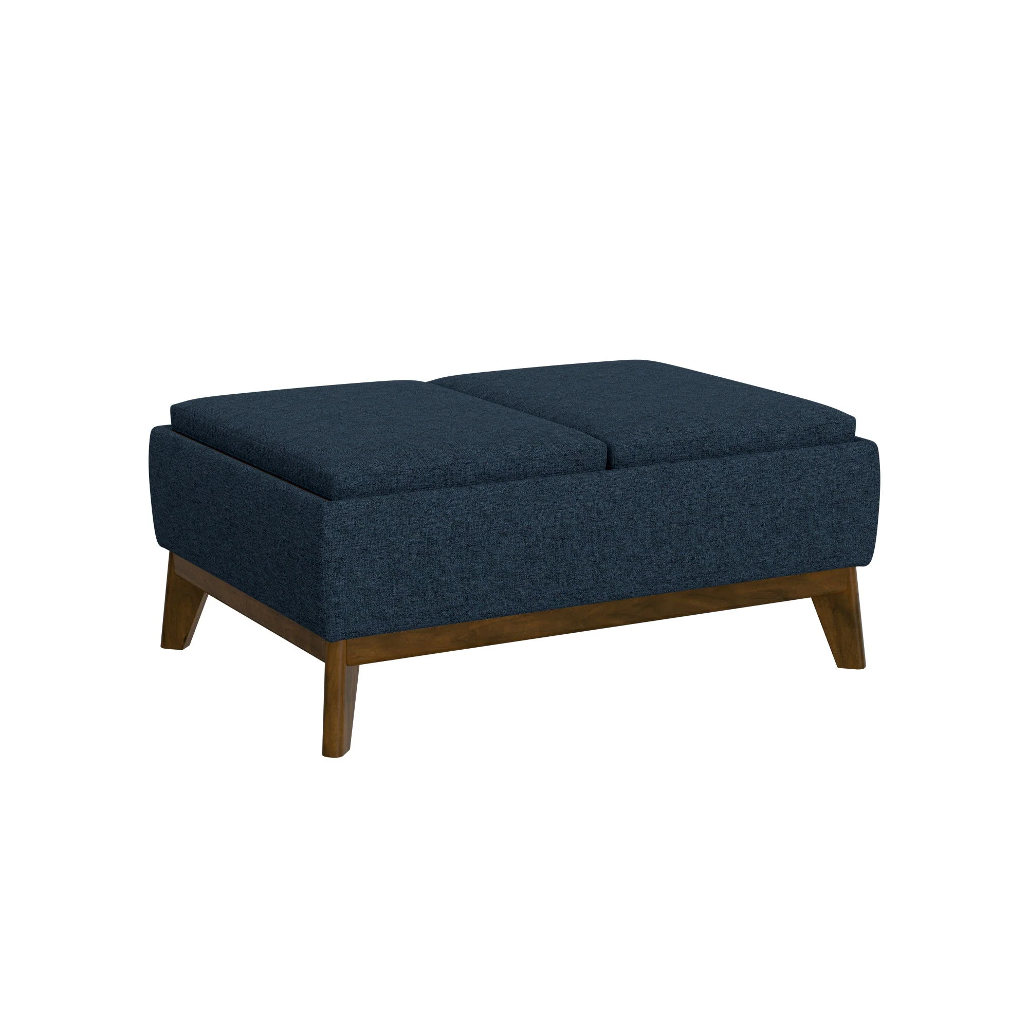 Reversible Tray Ottoman - Blue - Image 5