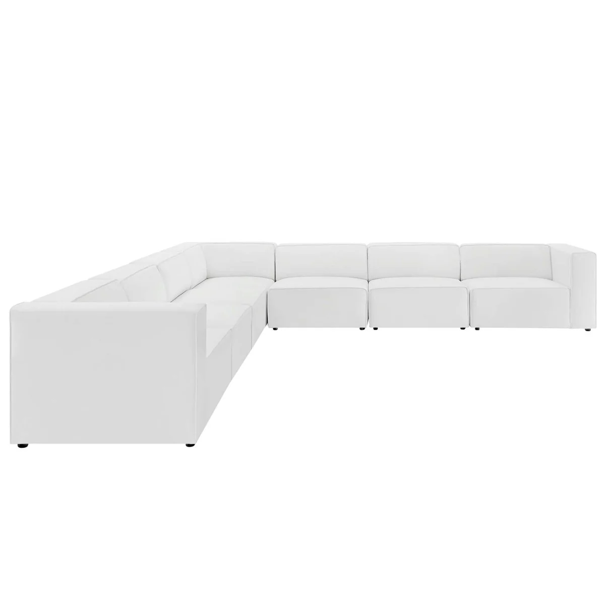 Vegan Leather 7-Piece Modular Sectional Sofa - Image 14