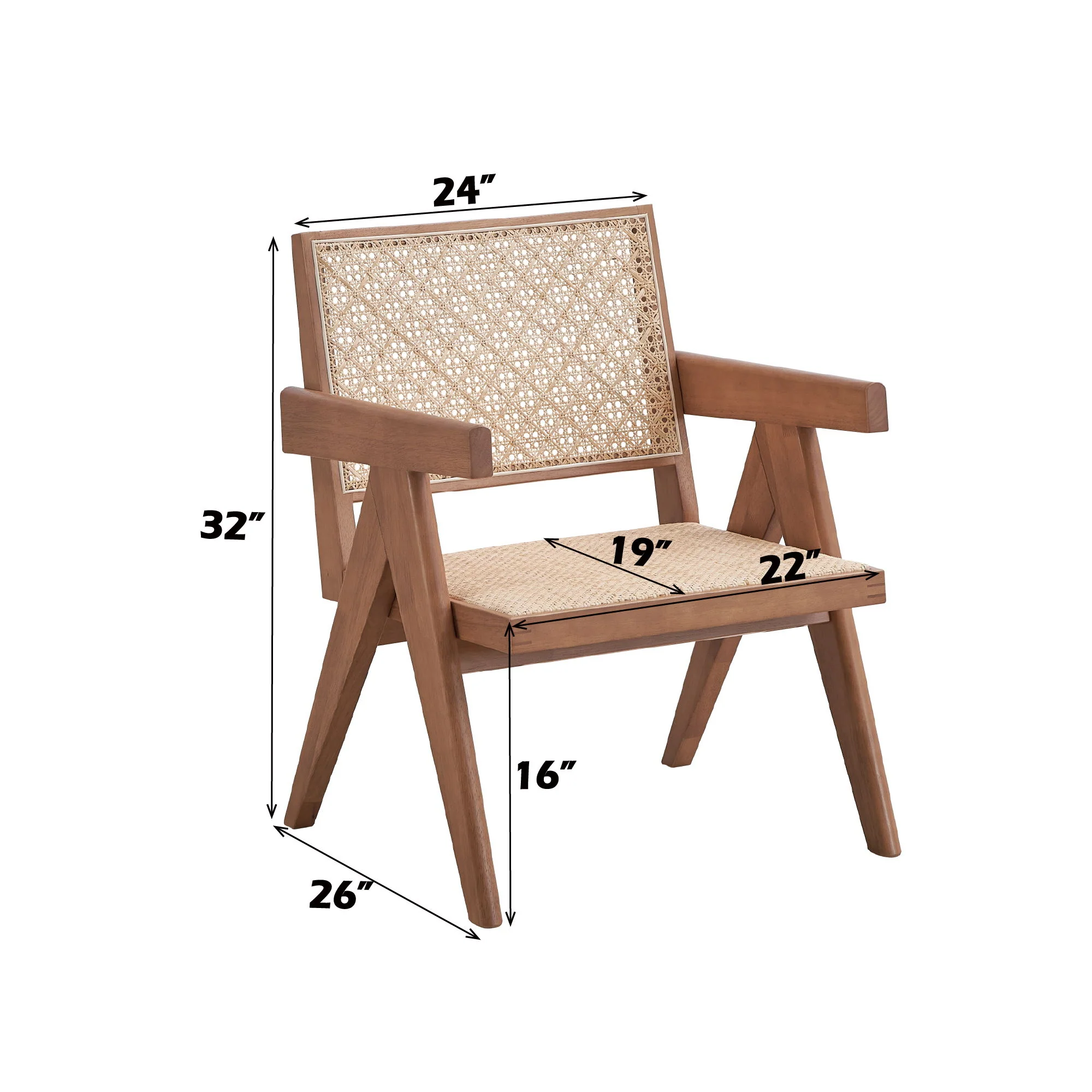 Velentina - Accent Chair - Natural / Rattan - Image 4