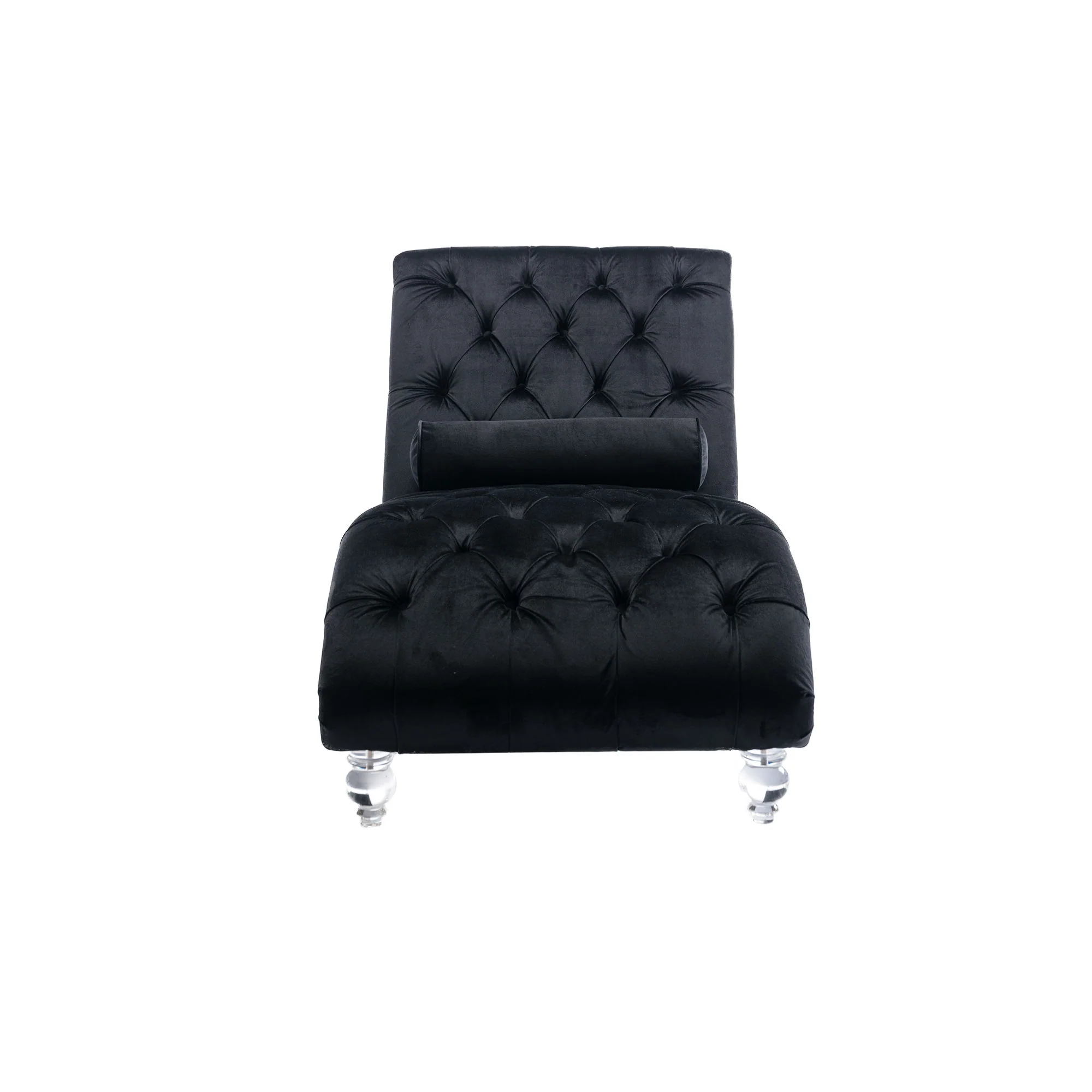 Chaise Lounge Indoor, Button Tufted Upholstered Chaise Lounge Chair With Pillow - Image 39