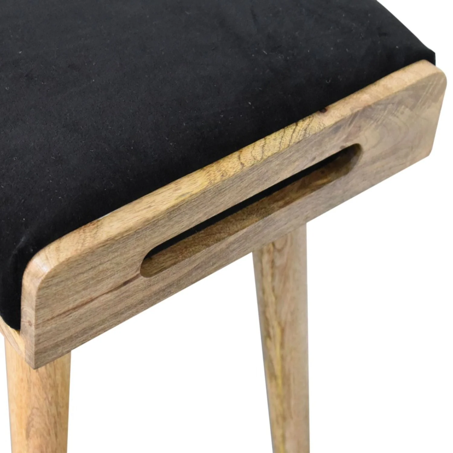 Tray Style Footstool - Black - Image 6