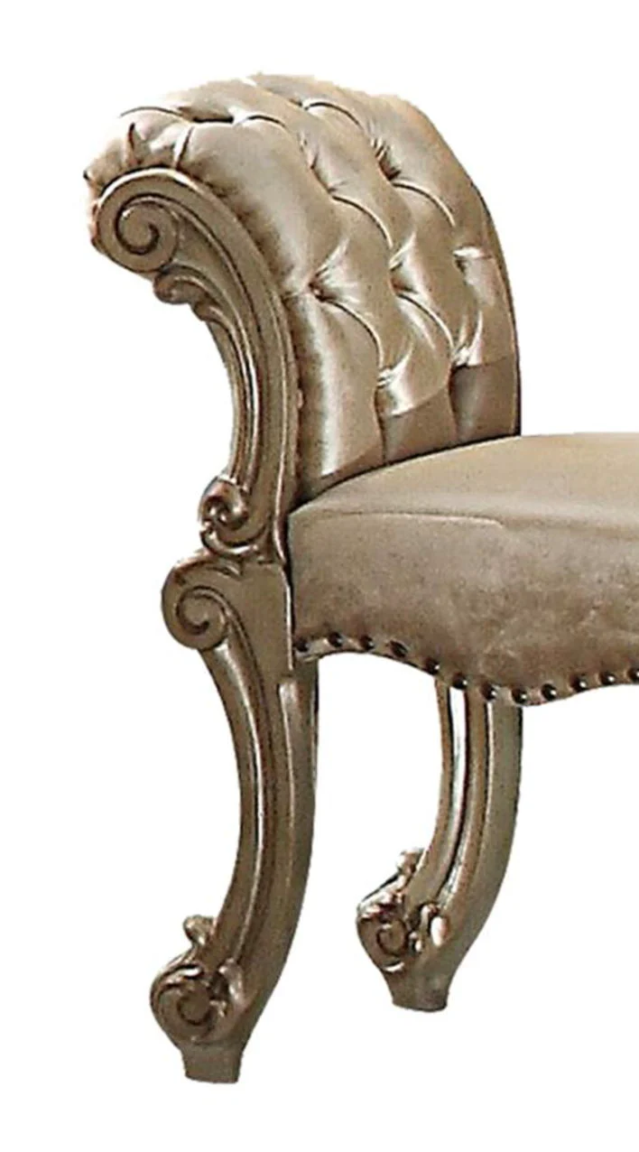 Vendome - Vanity Stool - Gold Patina / Bone - Image 5
