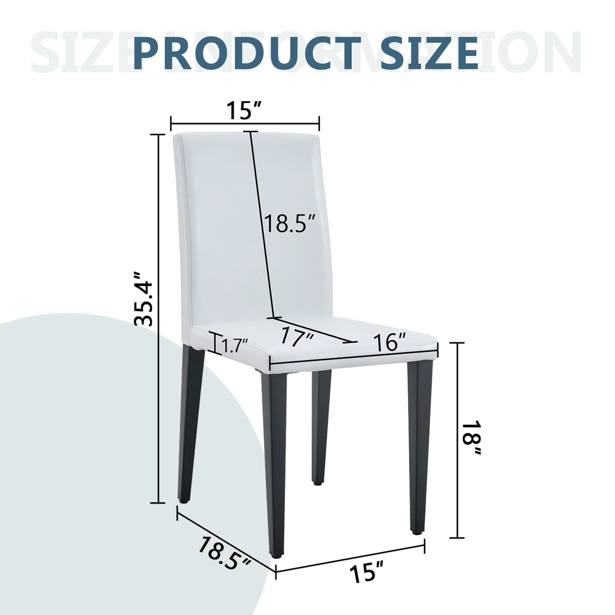 Versatile Dining Chairs With Comfortable Design And Metal Legs - Image 26