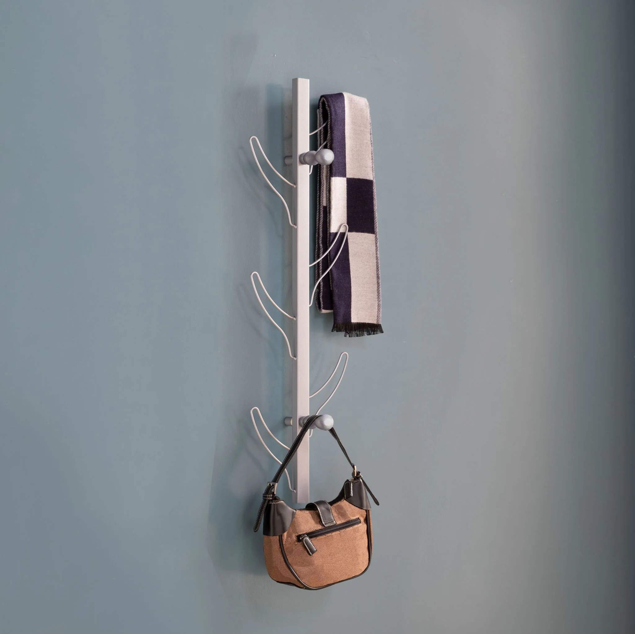 Vertical Eight Hook Coat Rack Wall Mount - Image 2
