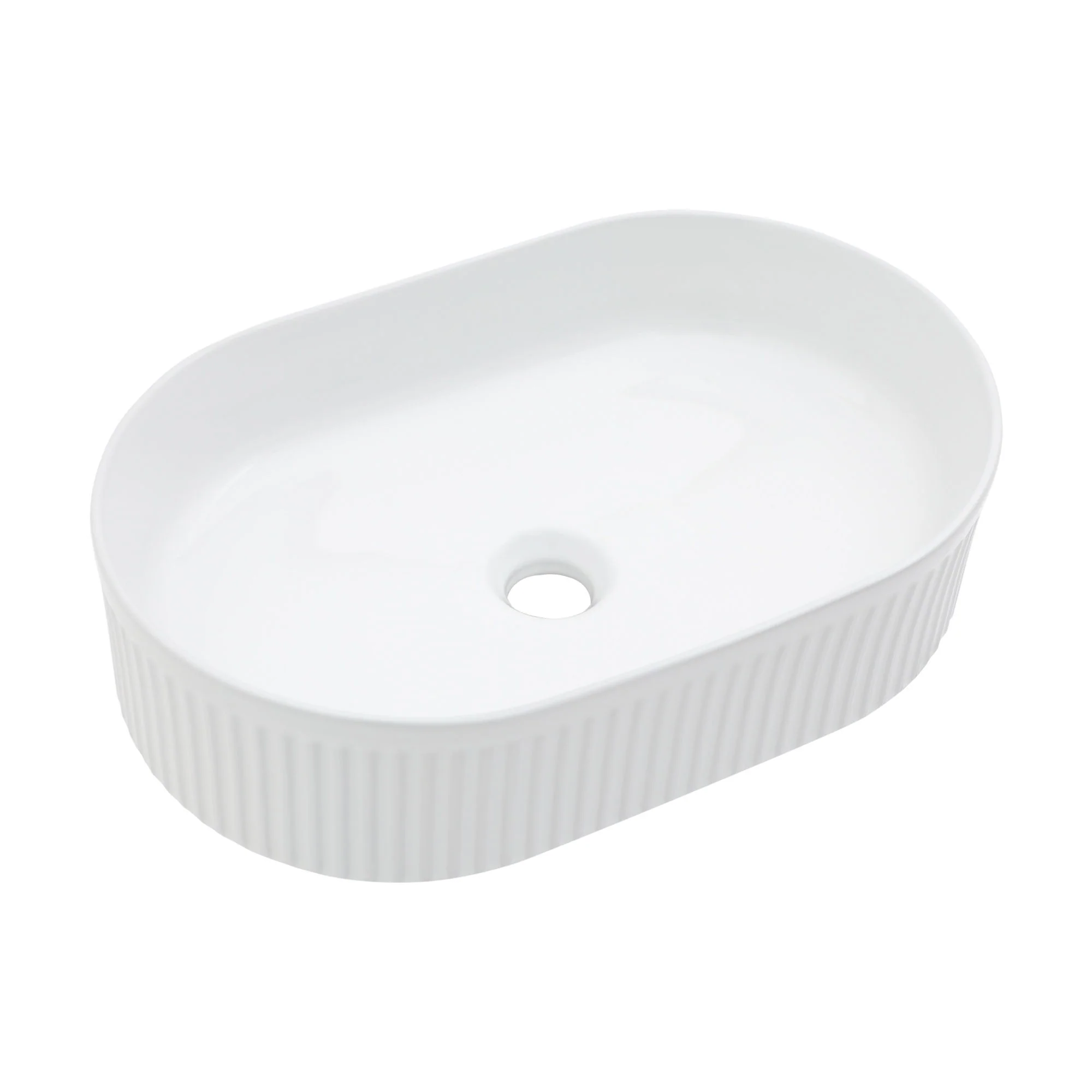 Vessel Oval Bathroom Sink - White - Image 7