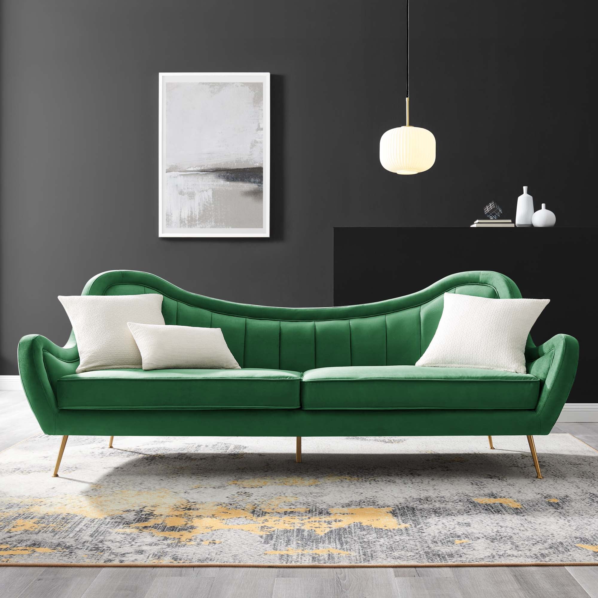 Victorian Channel Tufted Performance Velvet Sofa - Image 12