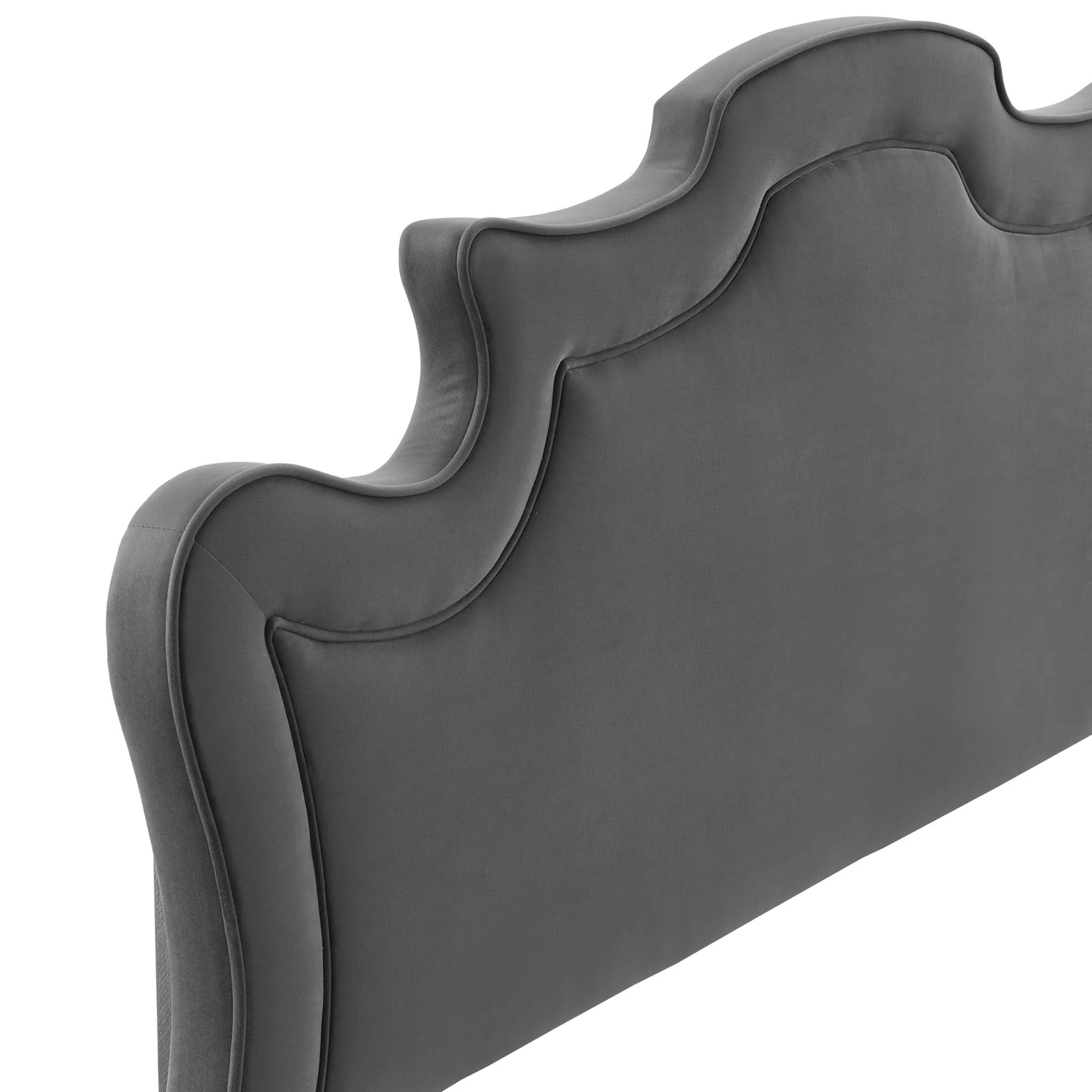 Victorian-Inspired Performance Velvet Upholstered Headboard - Image 13
