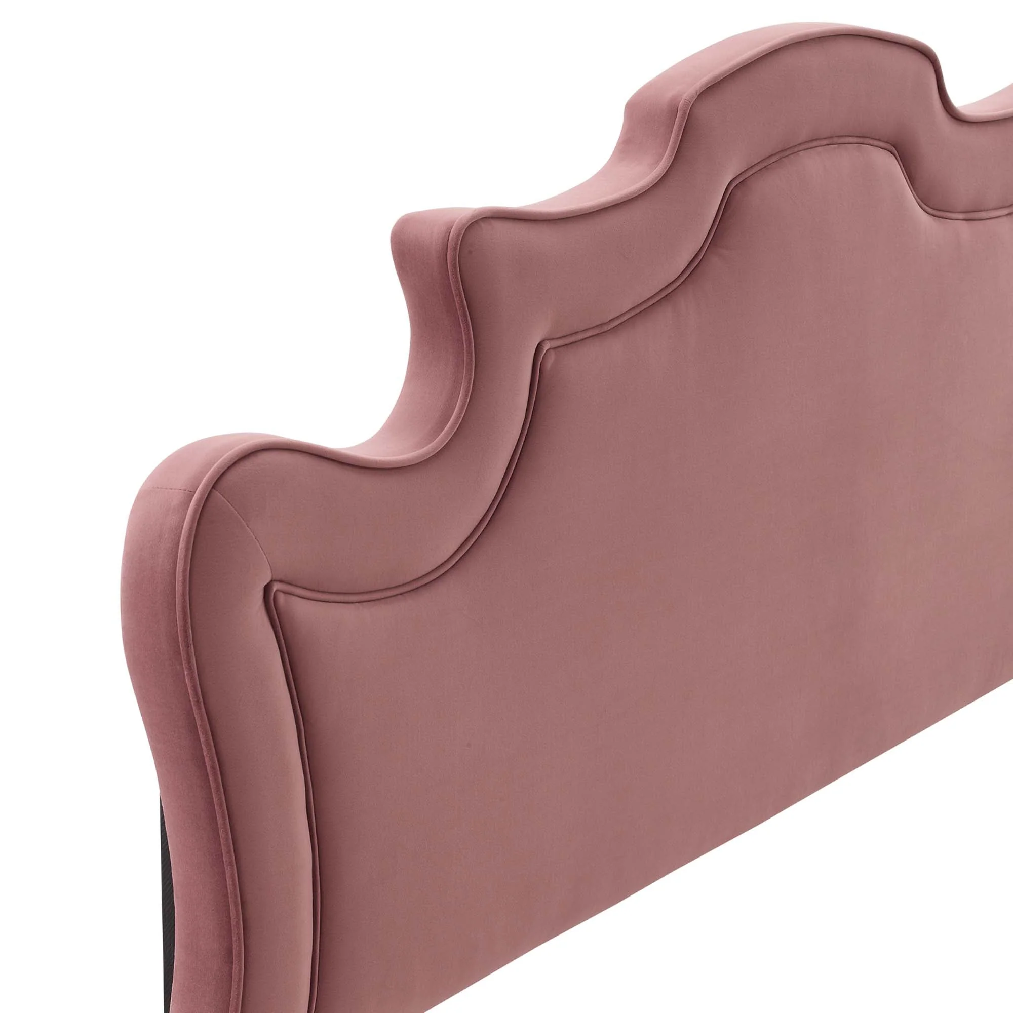 Victorian-Inspired Performance Velvet Upholstered Headboard - Image 9