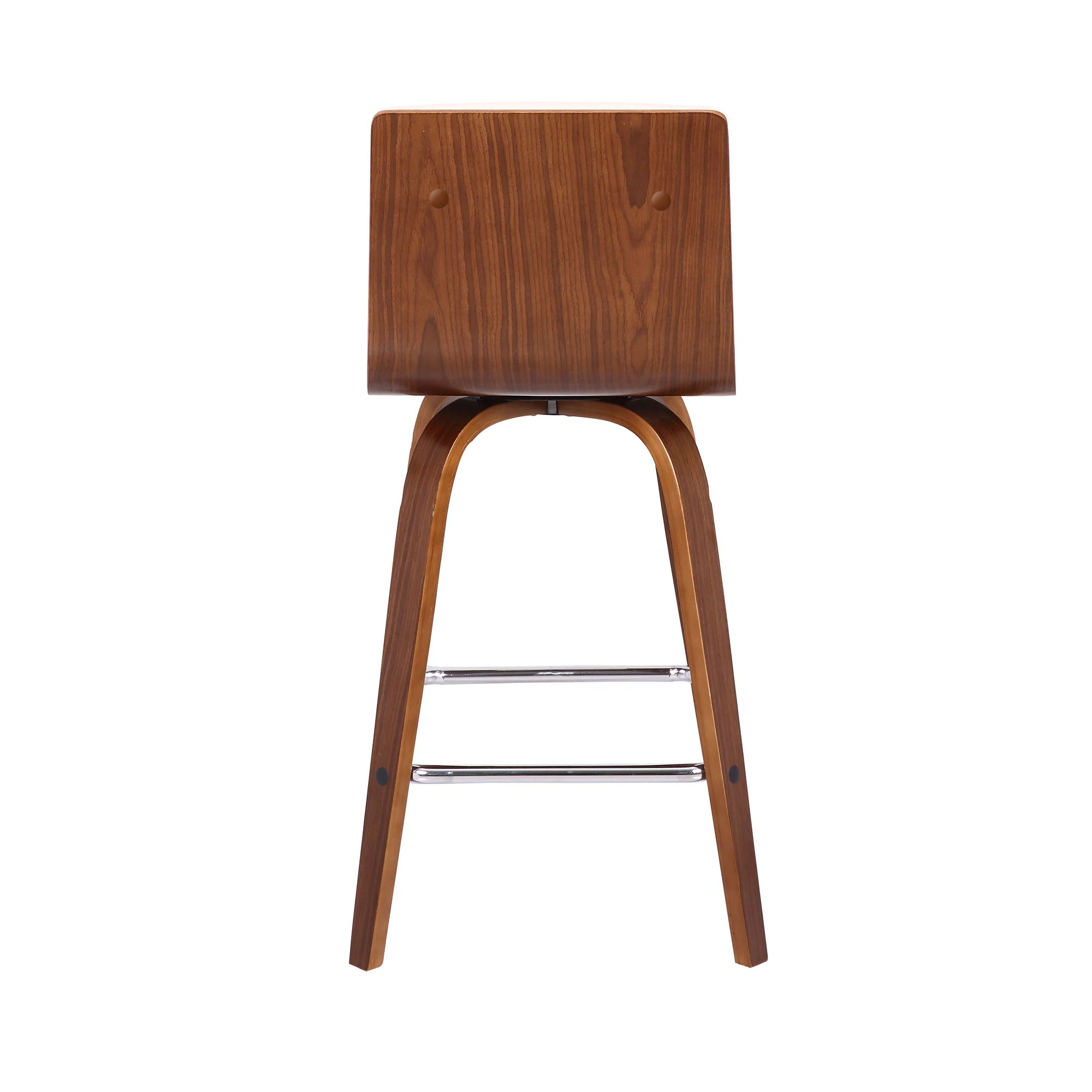 Vienna - 26" Swivel Counter Stool - Walnut Wood - Image 21