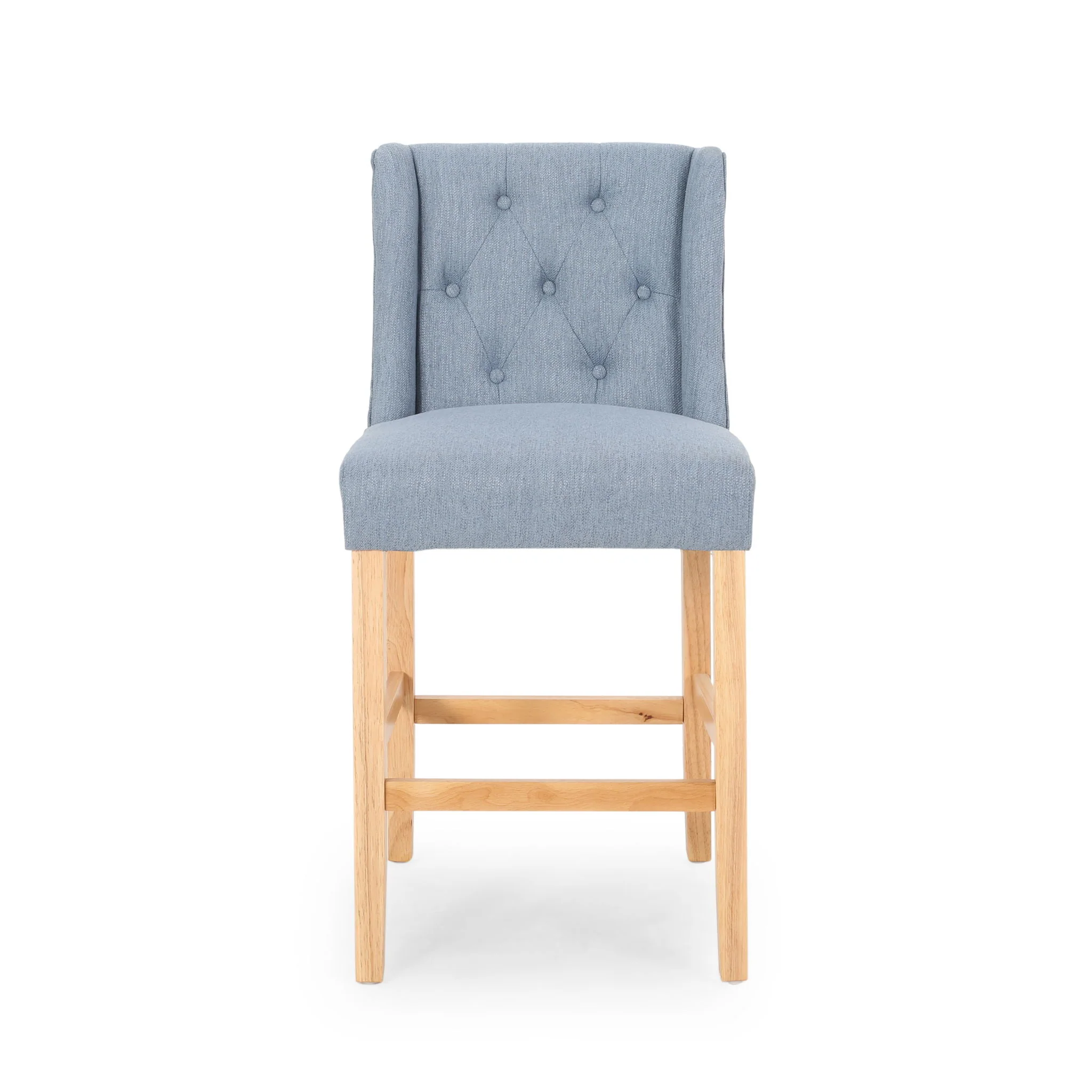 Vienna - Contemporary Fabric Tufted & Wingback Counter Stools (Set of 2) - Image 21