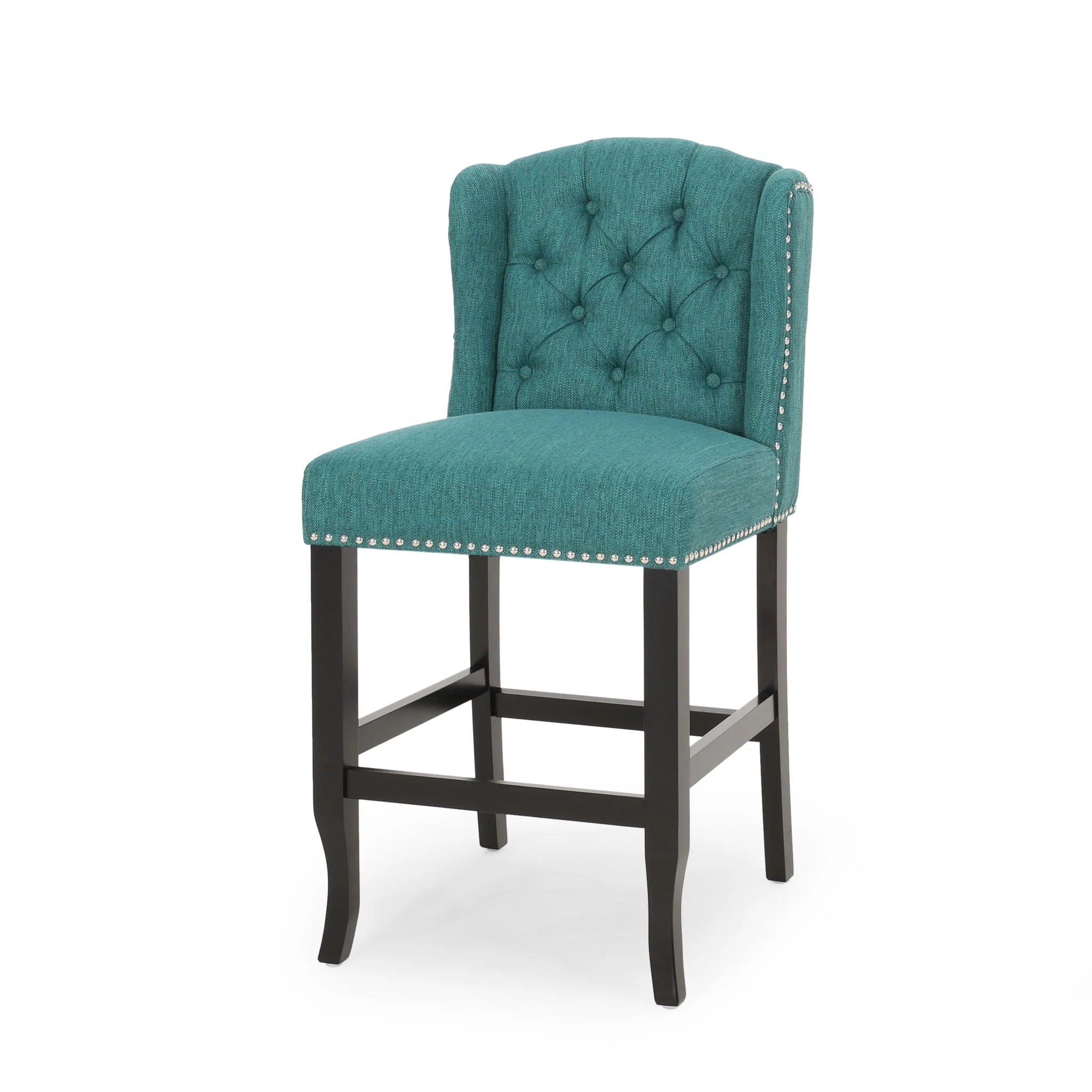 Vienna - Fabric Tufted Counter Stool With Nailhead Accents (Set of 2) - Image 5