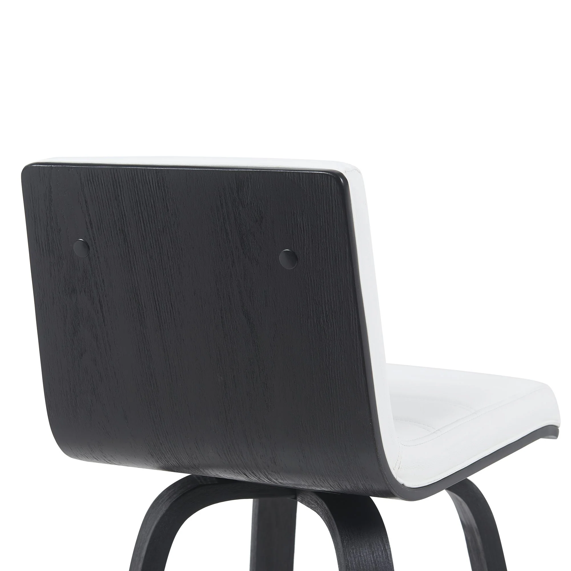 Vienna - Modern Counter Height Swivel Bar Stool - Black Brushed Wood Frame - Image 26