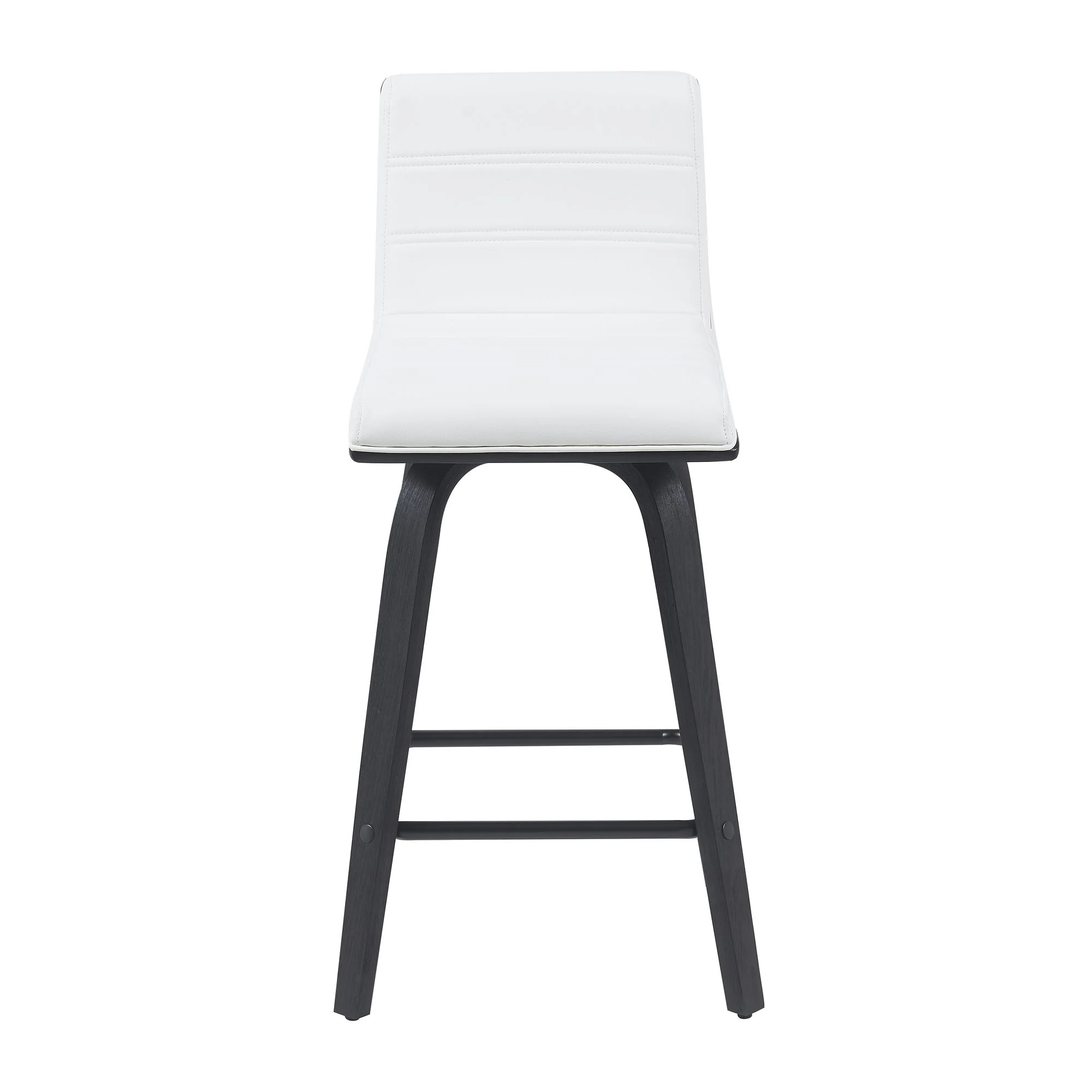 Vienna - Modern Counter Height Swivel Bar Stool - Black Brushed Wood Frame - Image 27