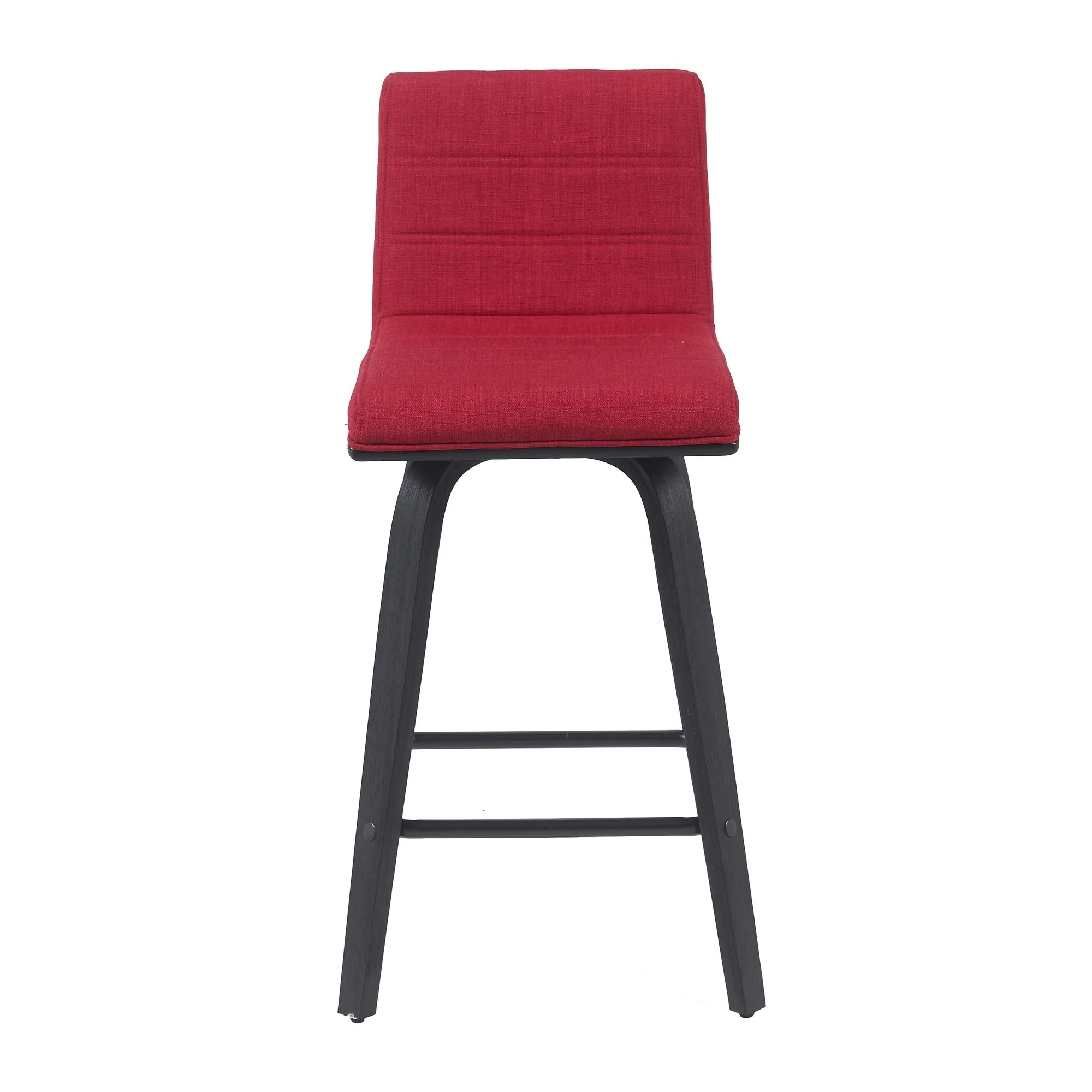 Vienna - Modern Counter Height Swivel Bar Stool - Black Brushed Wood Frame - Image 34