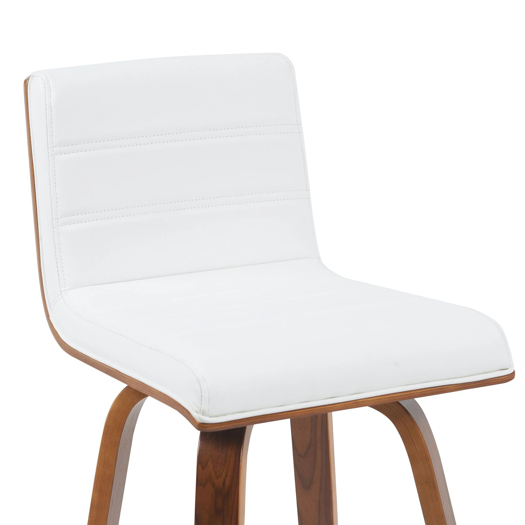 Vienna - Modern Counter Height Swivel Bar Stool - Walnut Finished Wood Frame - Image 49