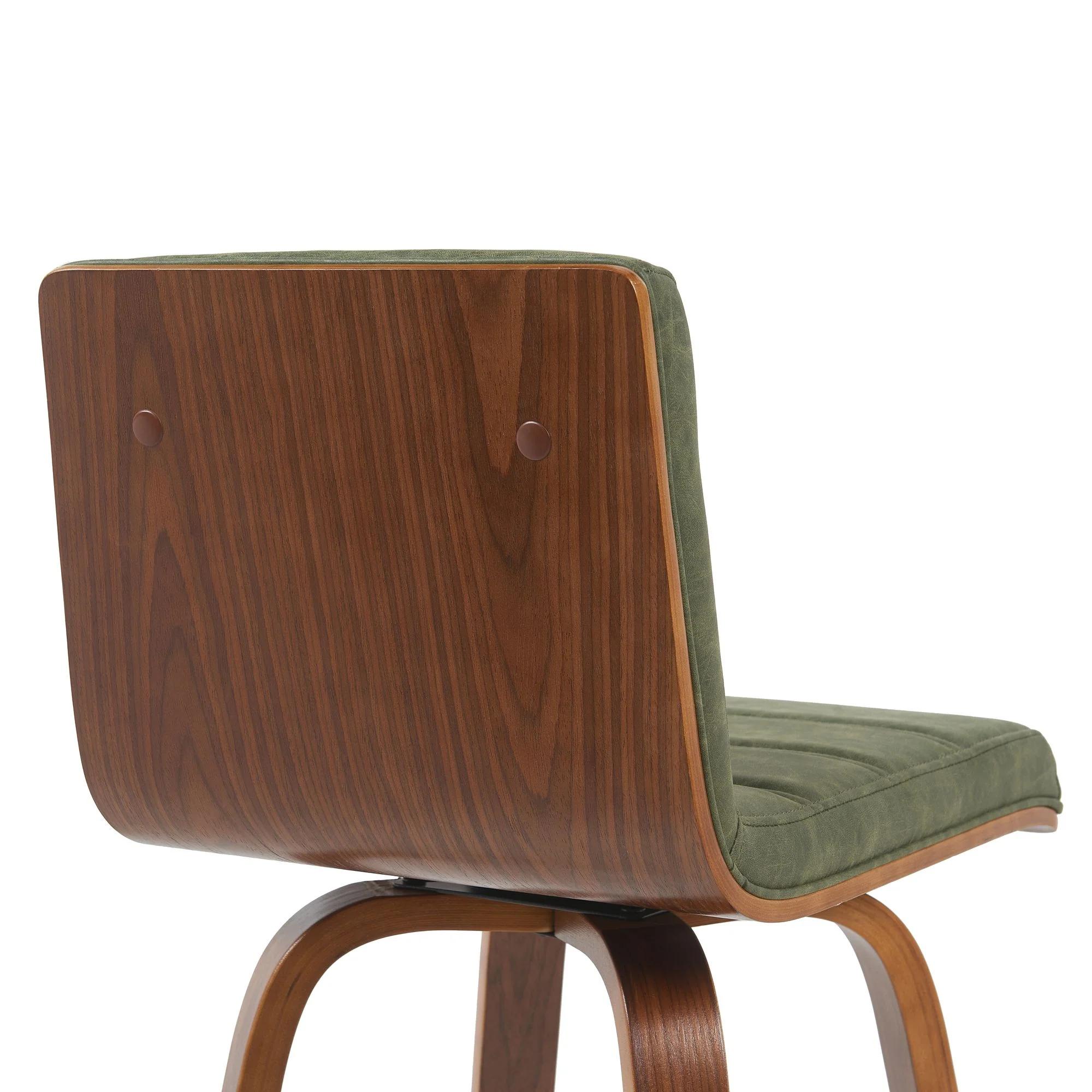 Vienna - Modern Counter Height Swivel Bar Stool - Walnut Finished Wood Frame - Image 51