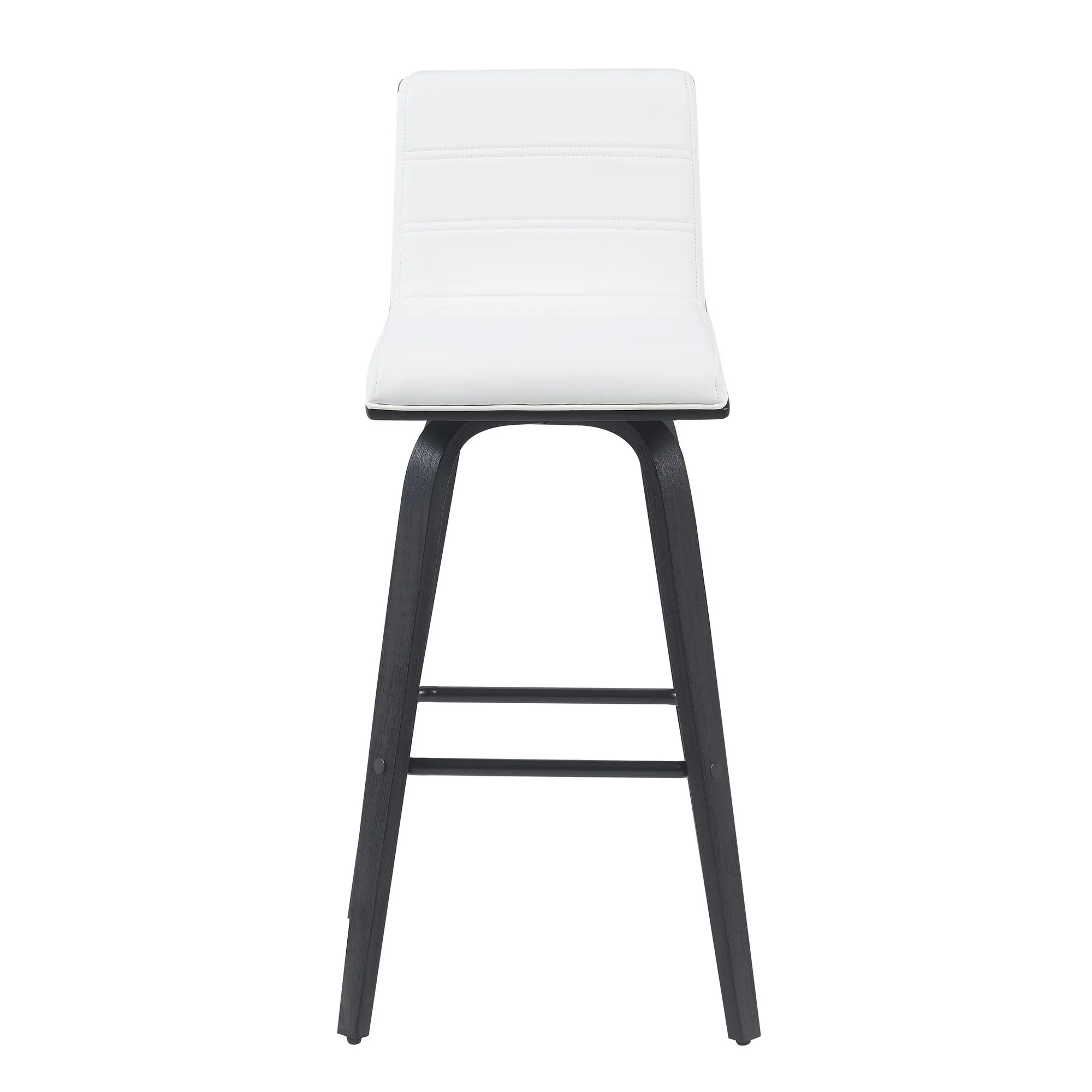 Vienna - Modern Swivel Bar Height Stool - Black Brushed Wood Frame - Image 35