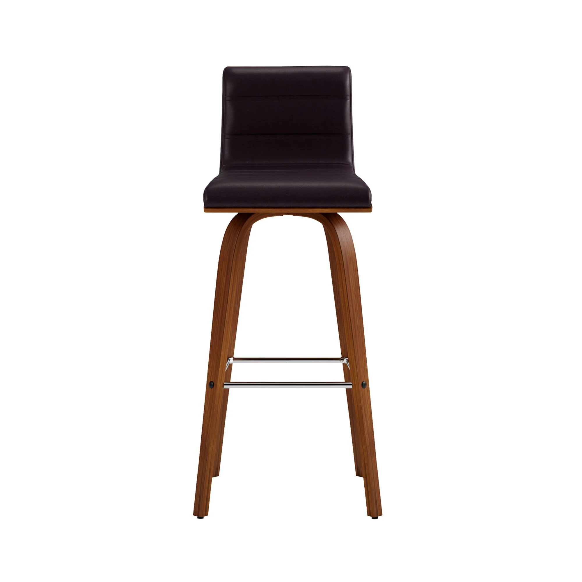 Vienna - 30" Swivel Bar Stool - Walnut Wood - Image 30