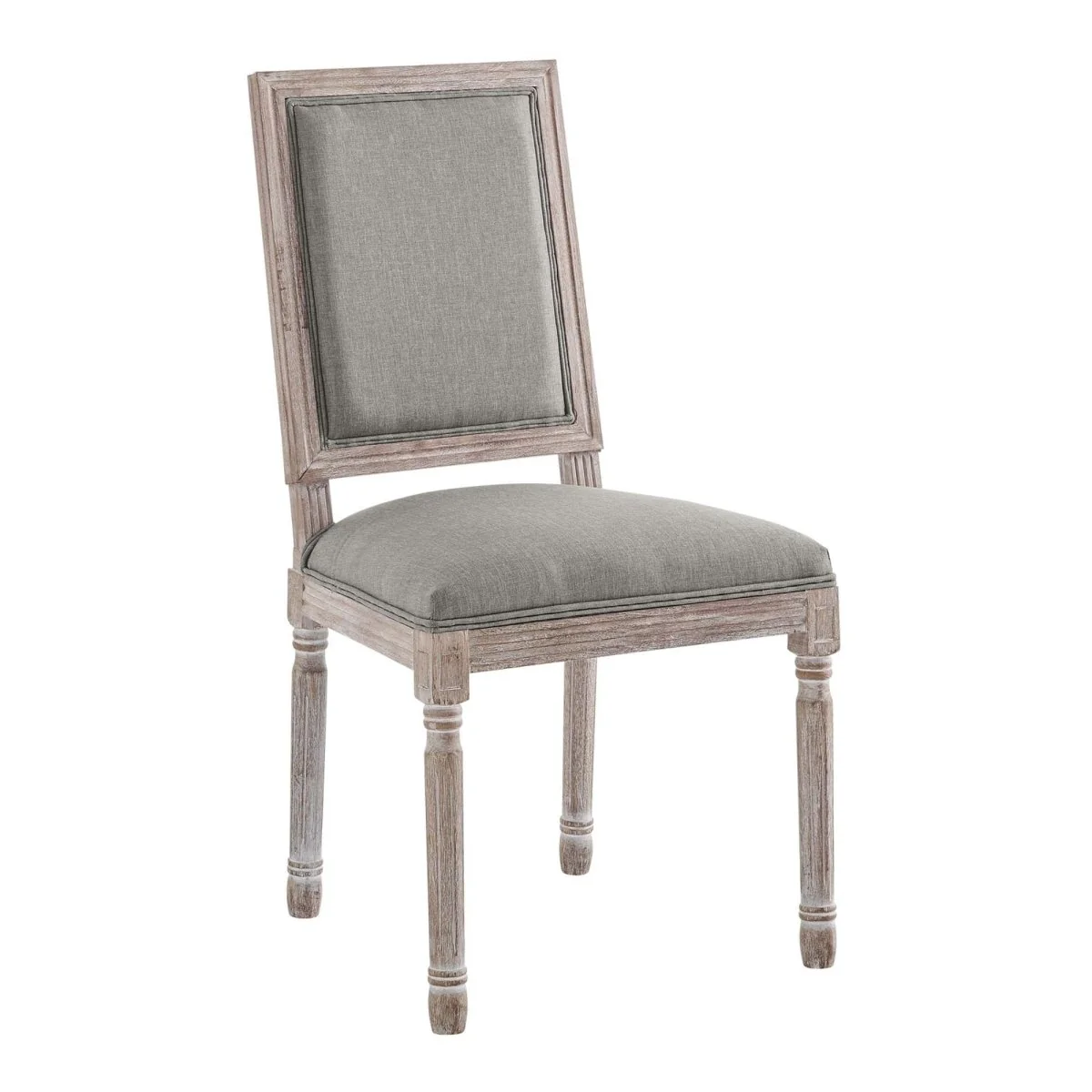 Vintage French Fabric Dining Side Chair Set of 2 - Image 10