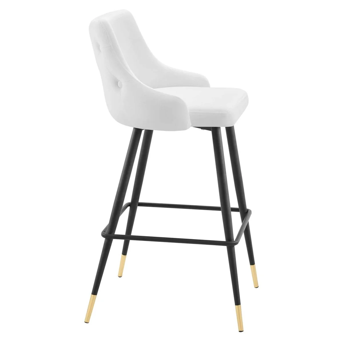Vintage Glam Performance Velvet Bar Stool – Black and Gold 40 Inch - Image 17