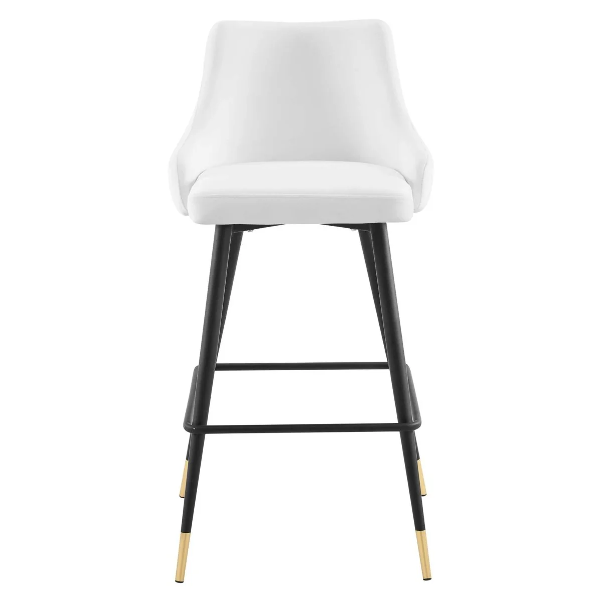 Vintage Glam Performance Velvet Bar Stool – Black and Gold 40 Inch - Image 19