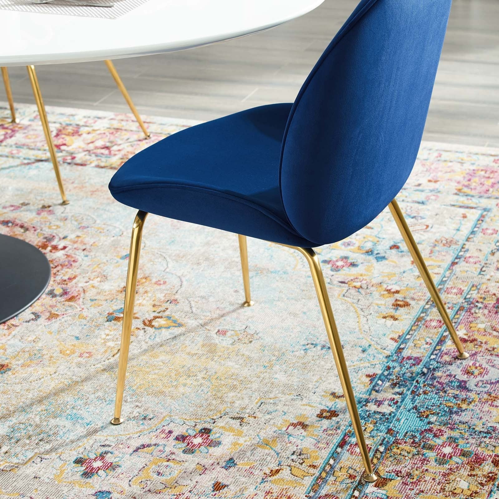 Vintage Glamour Performance Velvet Dining Side Chair - Image 11