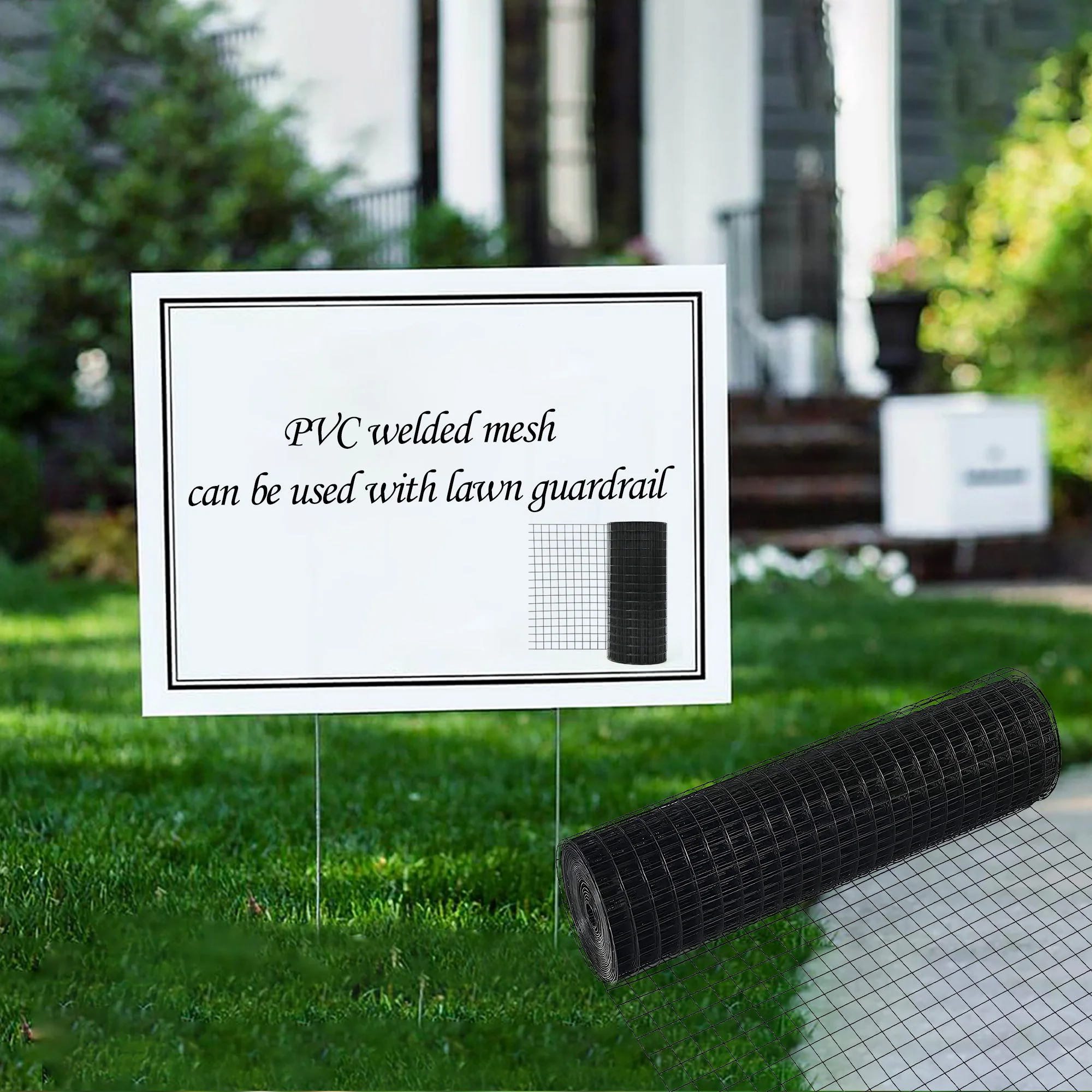 Vinyl Coated Hardware Cloth, 21 Gauge, Welded Wire Fence - Black - Image 8