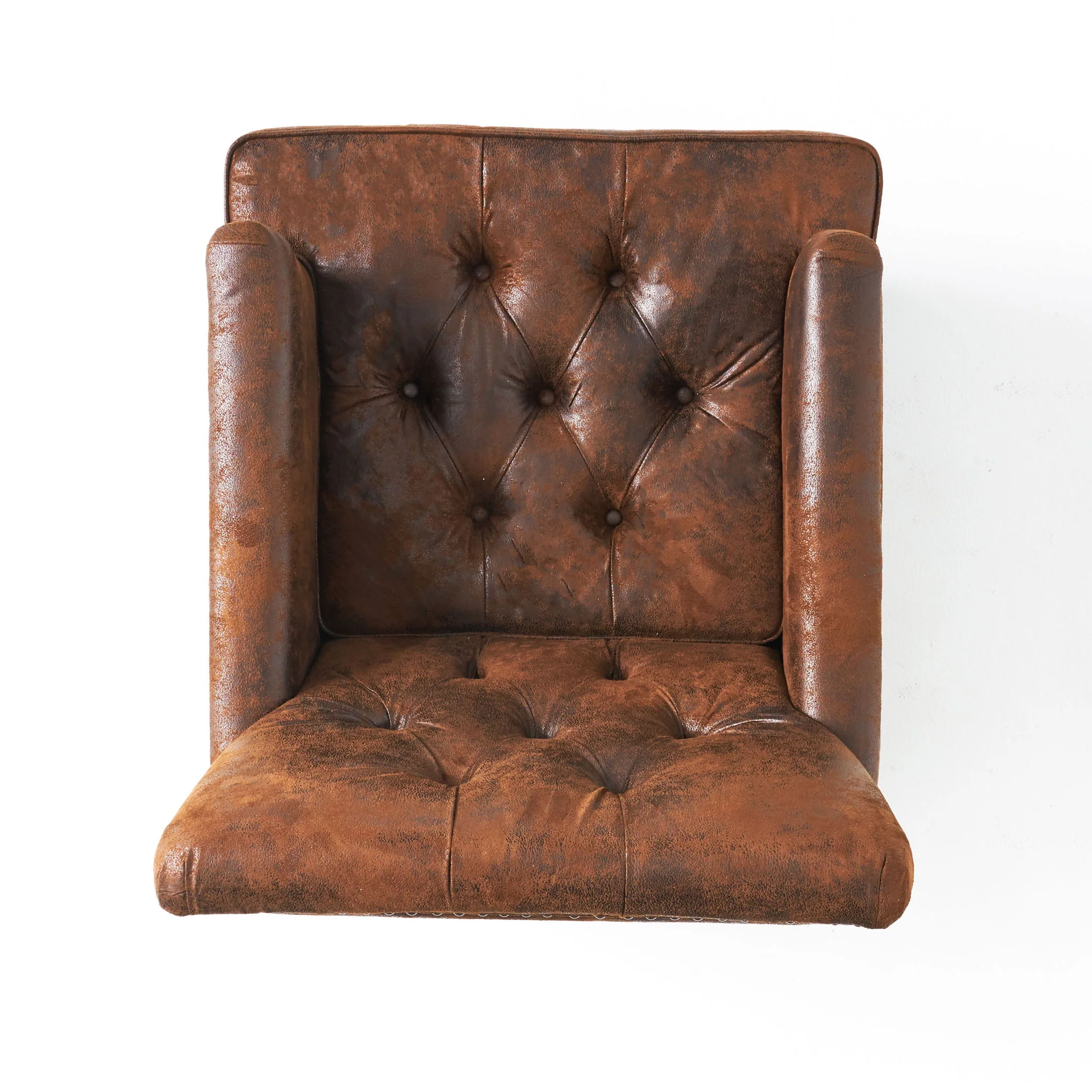 Vitality - Club Chair With Button Tufted Diamond Stitching And Turned Legs - Image 15