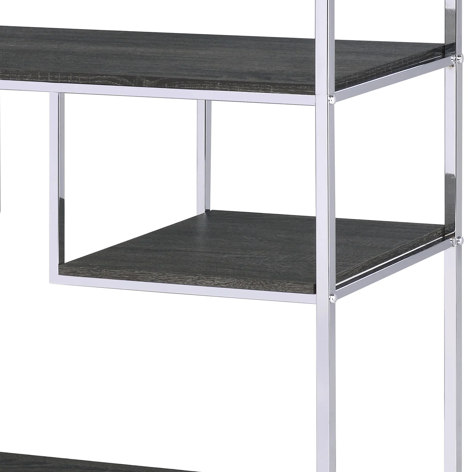 Vonara - Bookshelf - Chrome / Gray / Oak - Image 6
