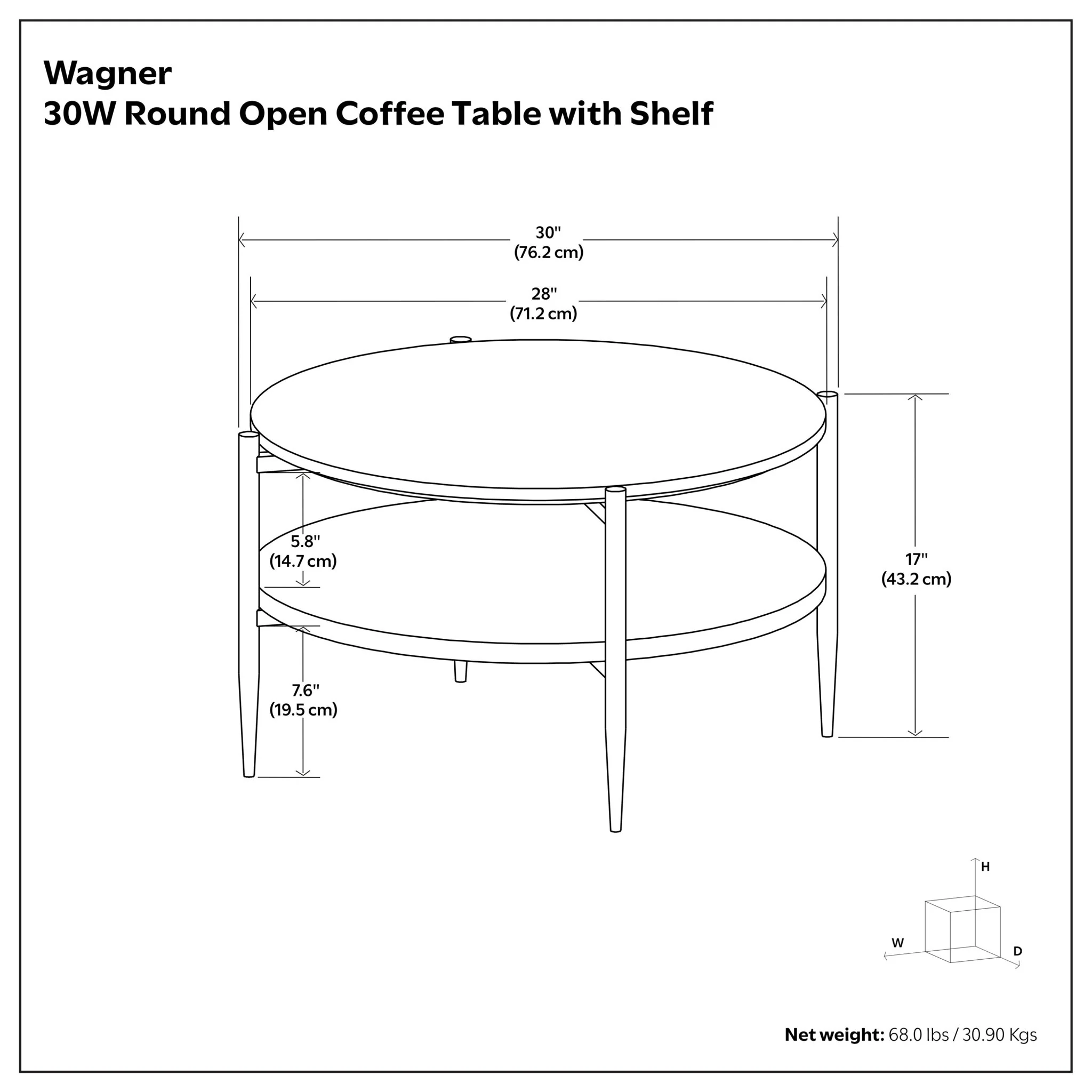 Wagner - Round Marble & Wood Table - Image 7