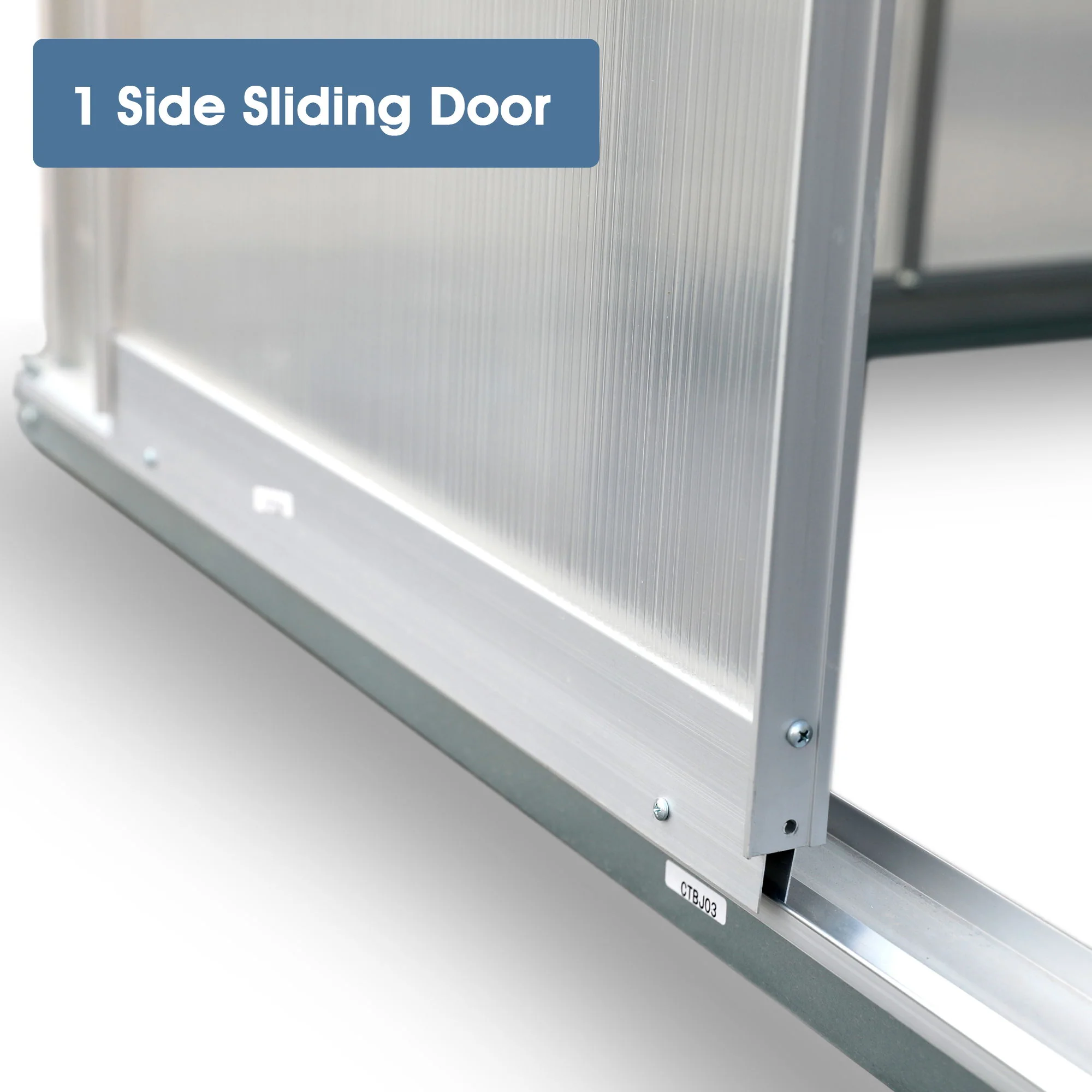 Walk-In Polycarbonate house & Roof Vent, Sliding Doors, Aluminum Hobby Hot House For Outdoor - Image 6