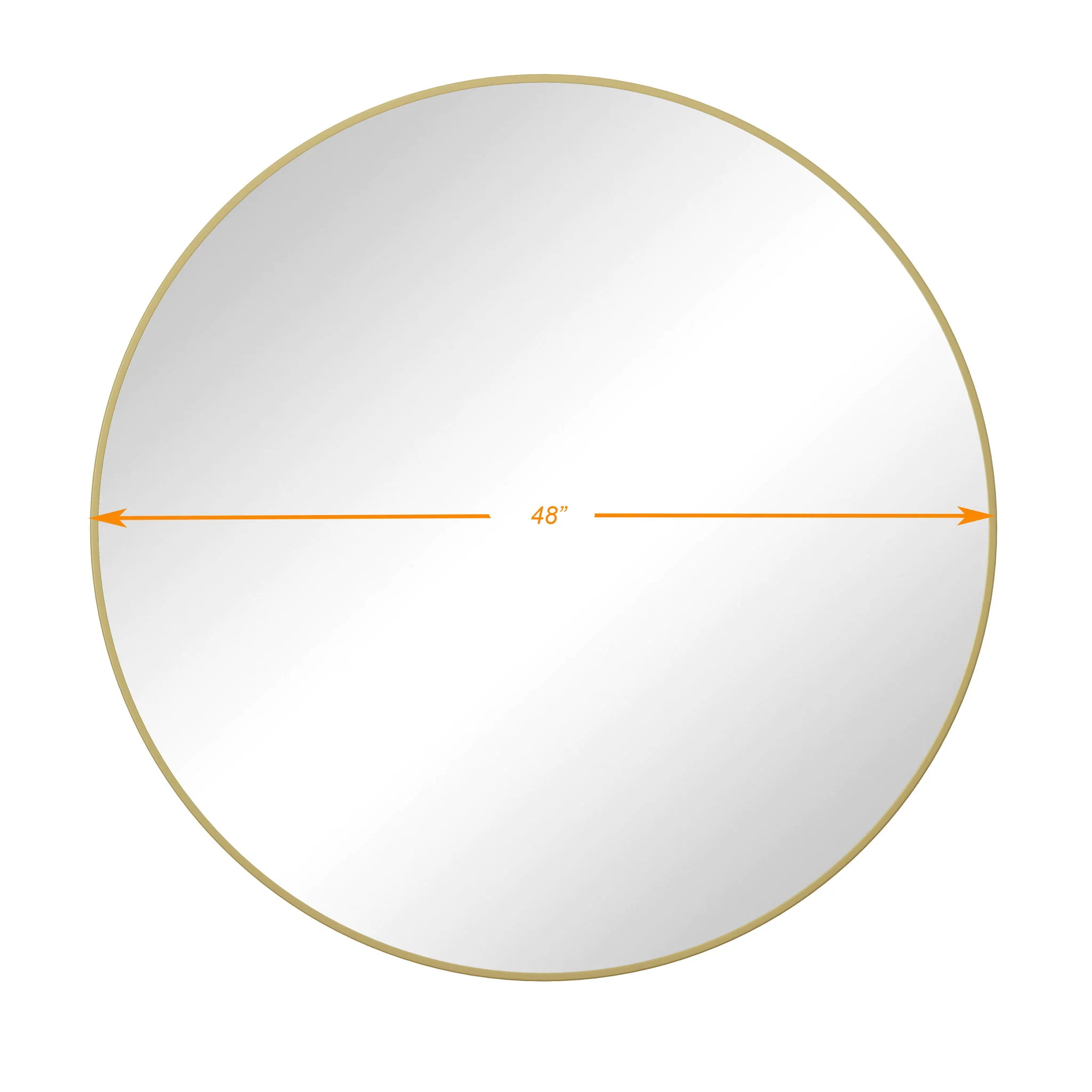 Wall Circular Mirror Metal Framed Mirror Round Vanity Mirror Dressing Mirror, For Bathroom, Living Room, Bedroom Wall Decor - Image 49