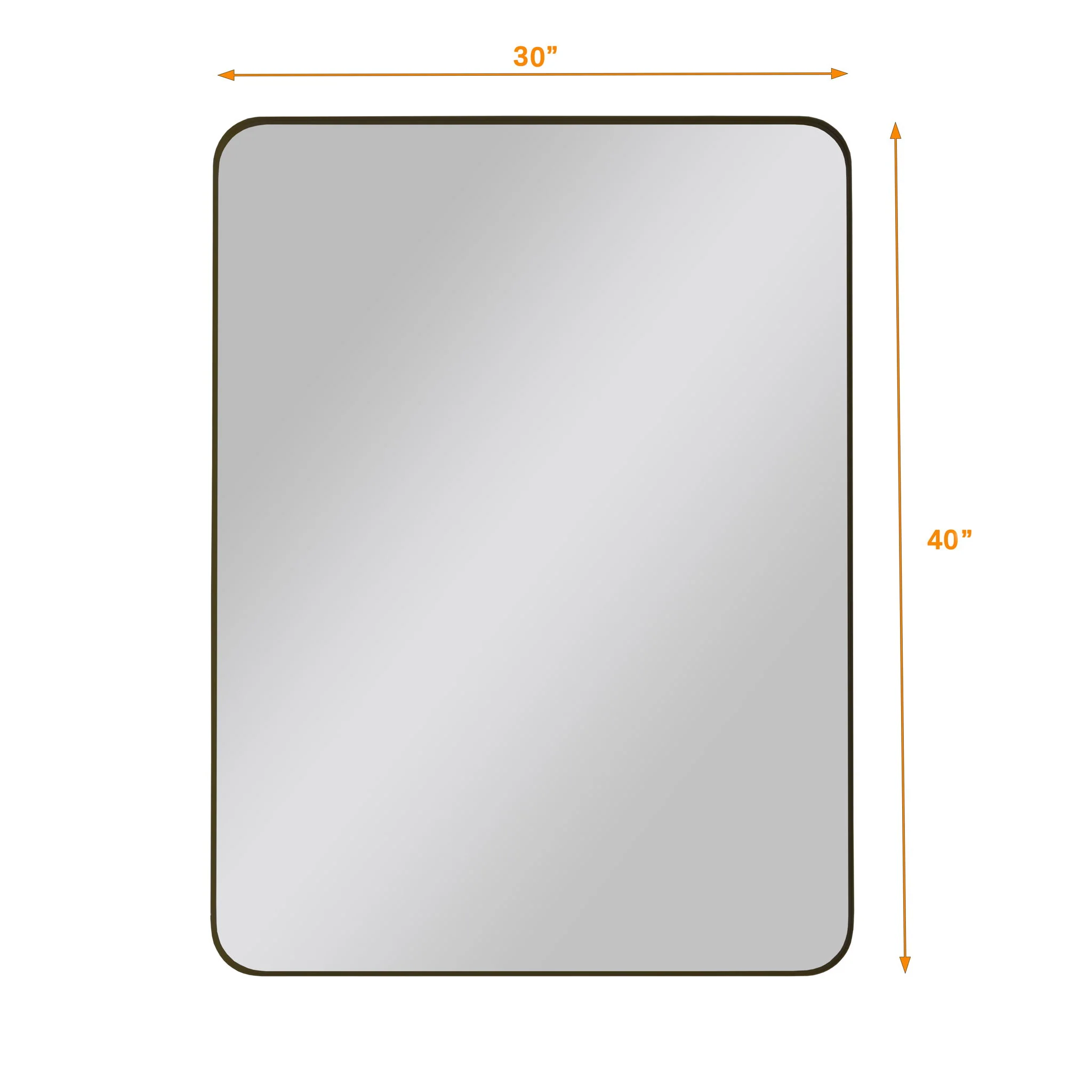 Wall Mirror Rectangular Mirror Metal Framed Mirror Vanity Mirror Dressing Mirror, For Bathroom, Living Room, Bedroom - Image 12