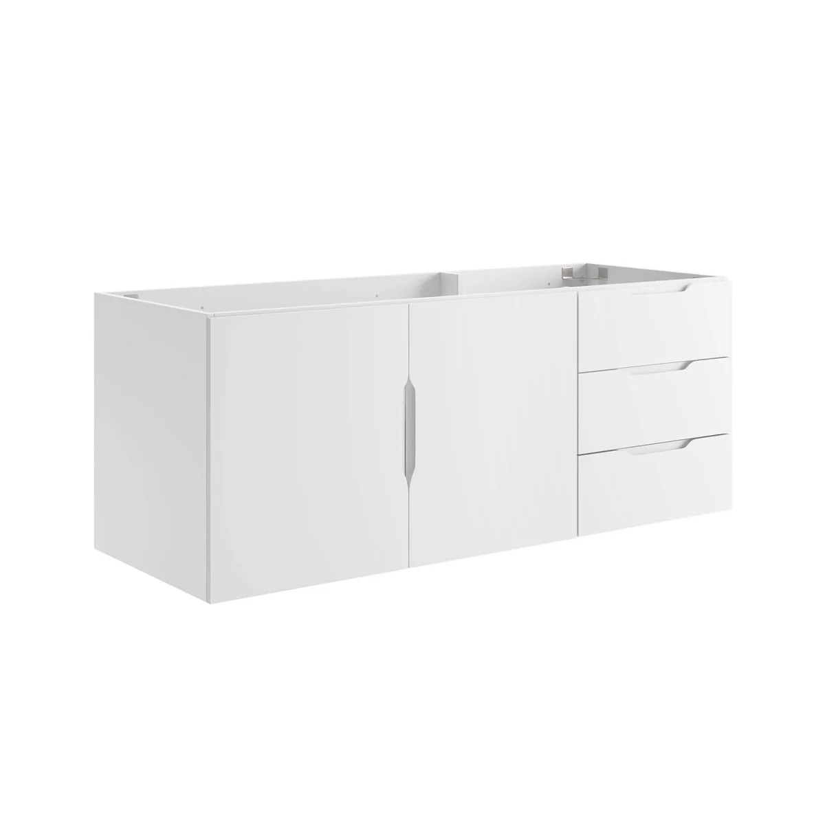 Wall-Mount Bathroom Vanity Cabinet – MDF and Particleboard Construction, Modern Design - Image 44