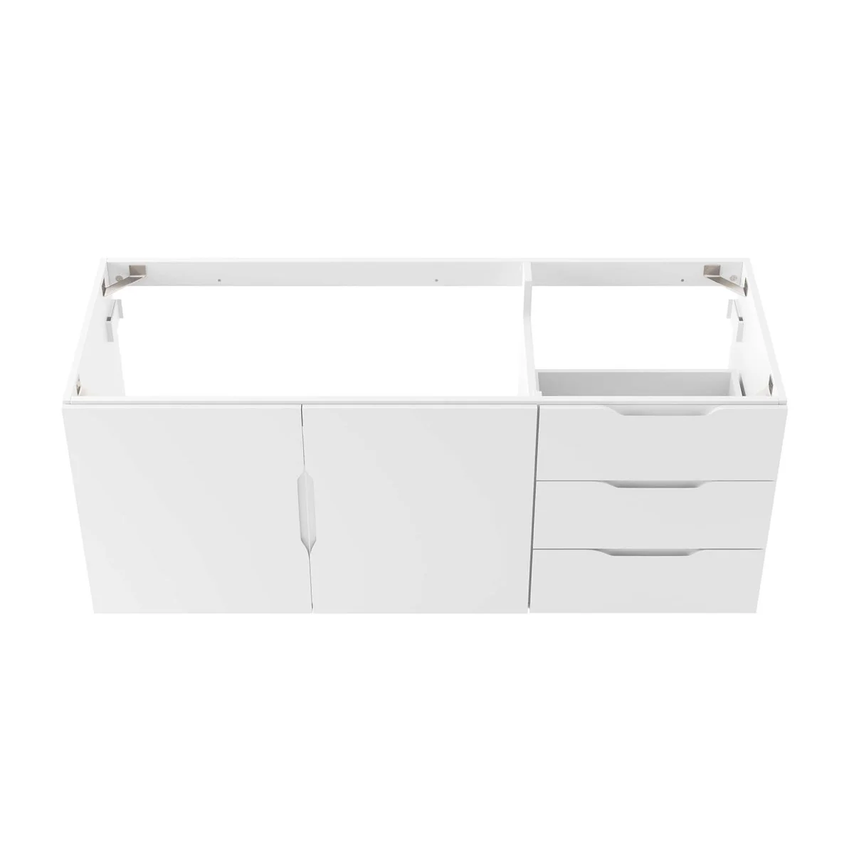 Wall-Mount Bathroom Vanity Cabinet – MDF and Particleboard Construction, Modern Design - Image 49