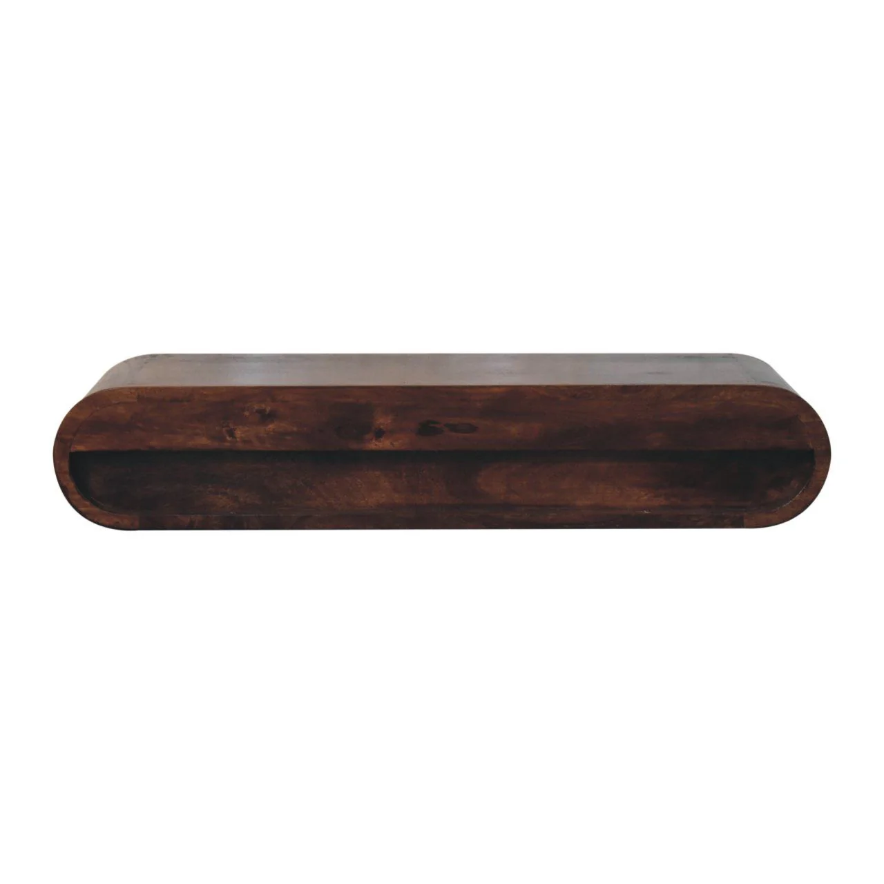 Wall Mounted Console Table - Walnut - Image 6