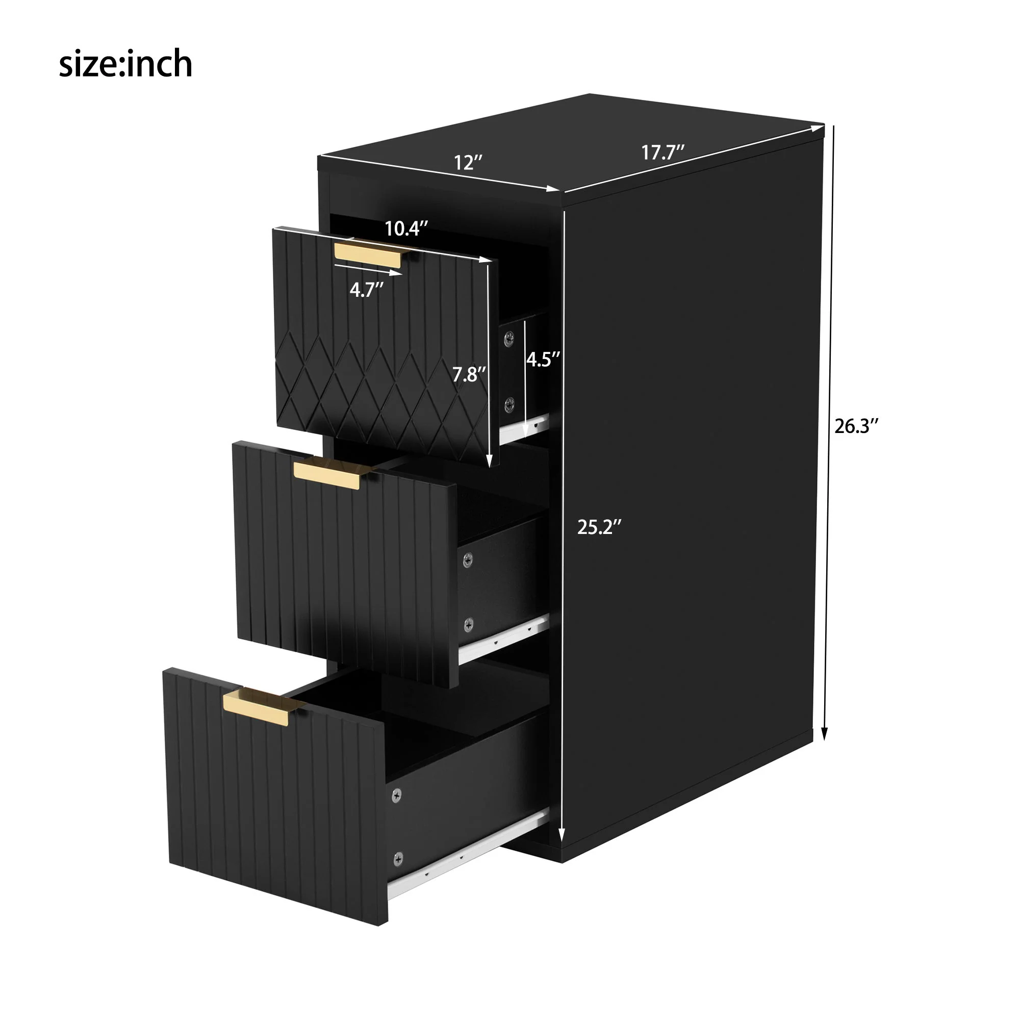 Wall Mounted Floating Cabinet With Side Cabinet Combo, Rectangular Ceramic Sink Vanity - Image 16