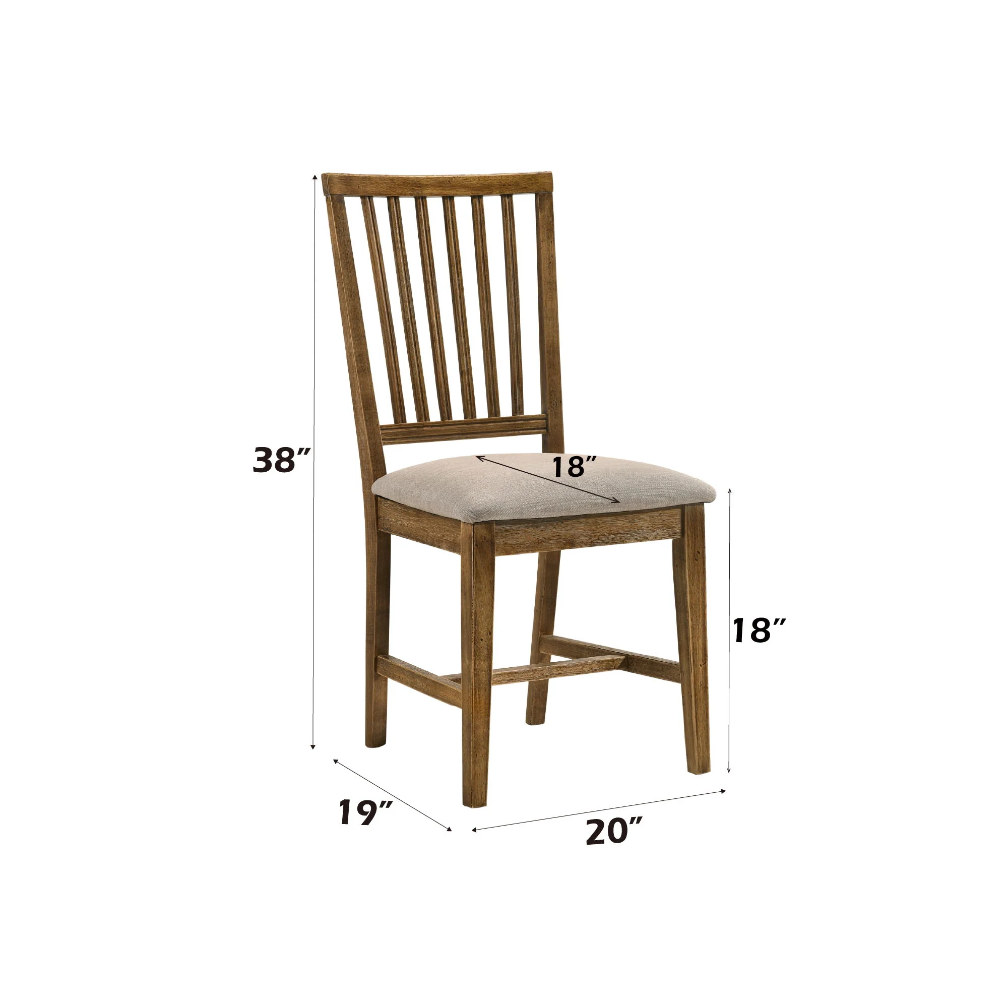 Wallace II - Side Chair (Set of 2) - Oak / Tan - Image 2