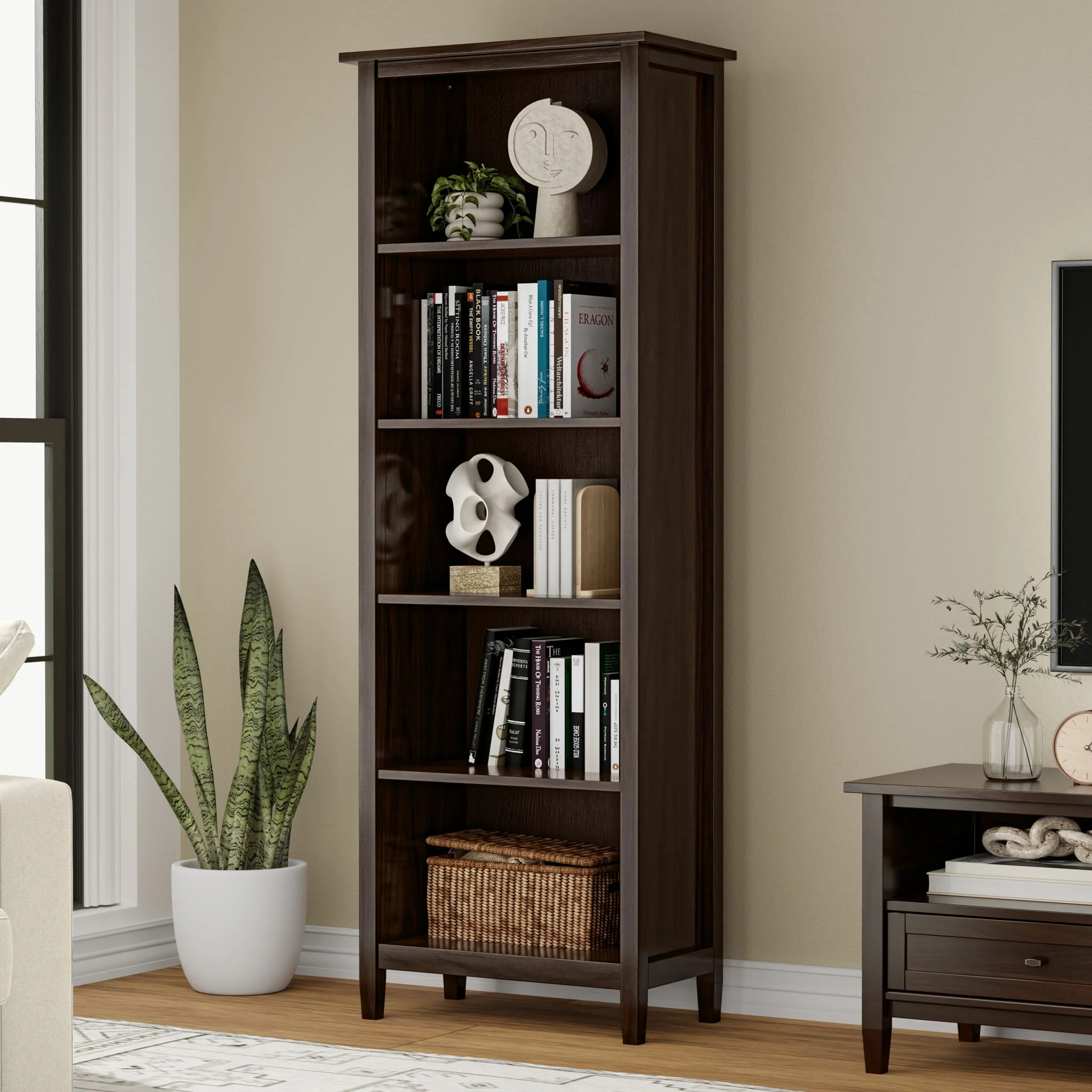 Warm Shaker - 5 Shelf Bookcase - Image 4