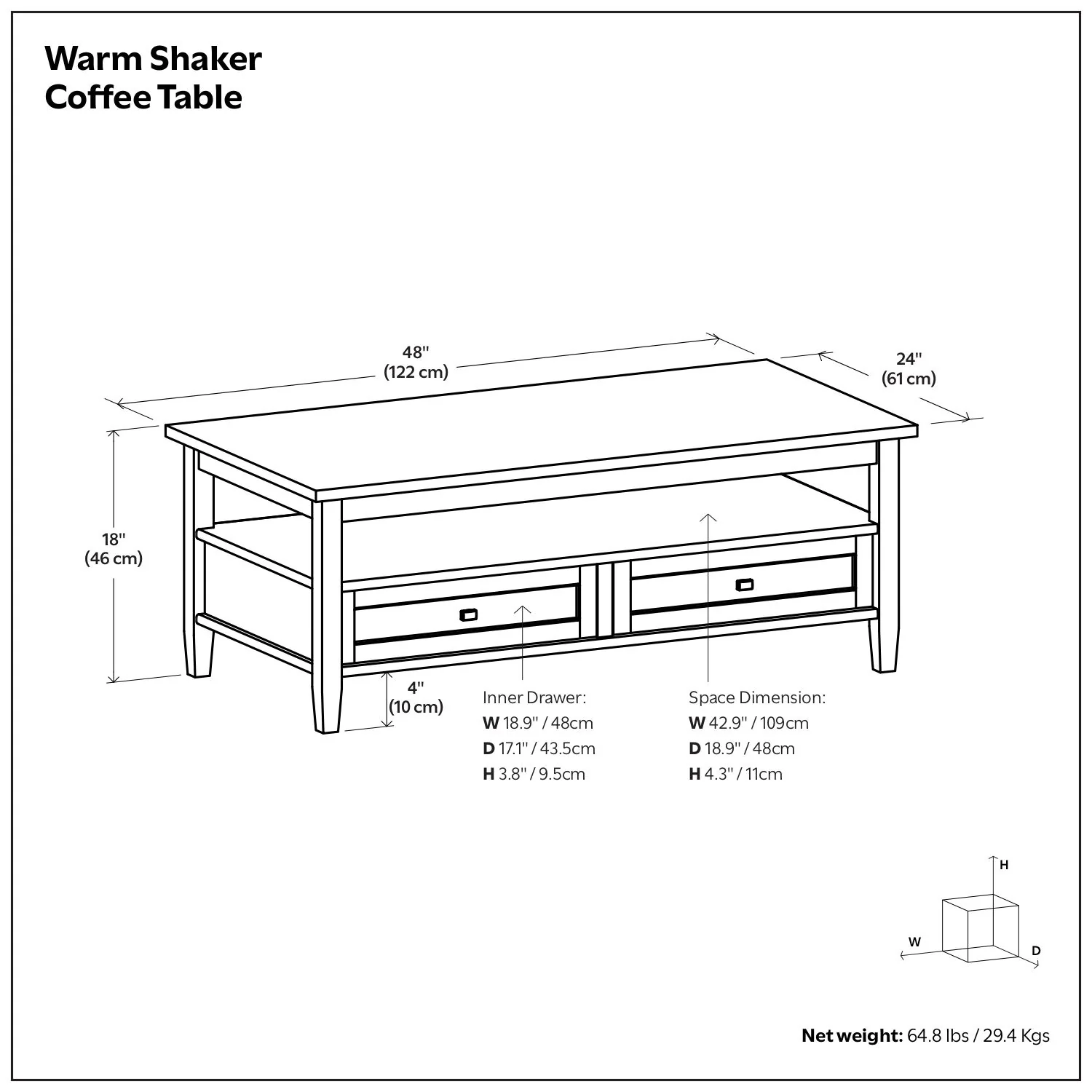 Warm Shaker - Handcrafted Table - Image 83