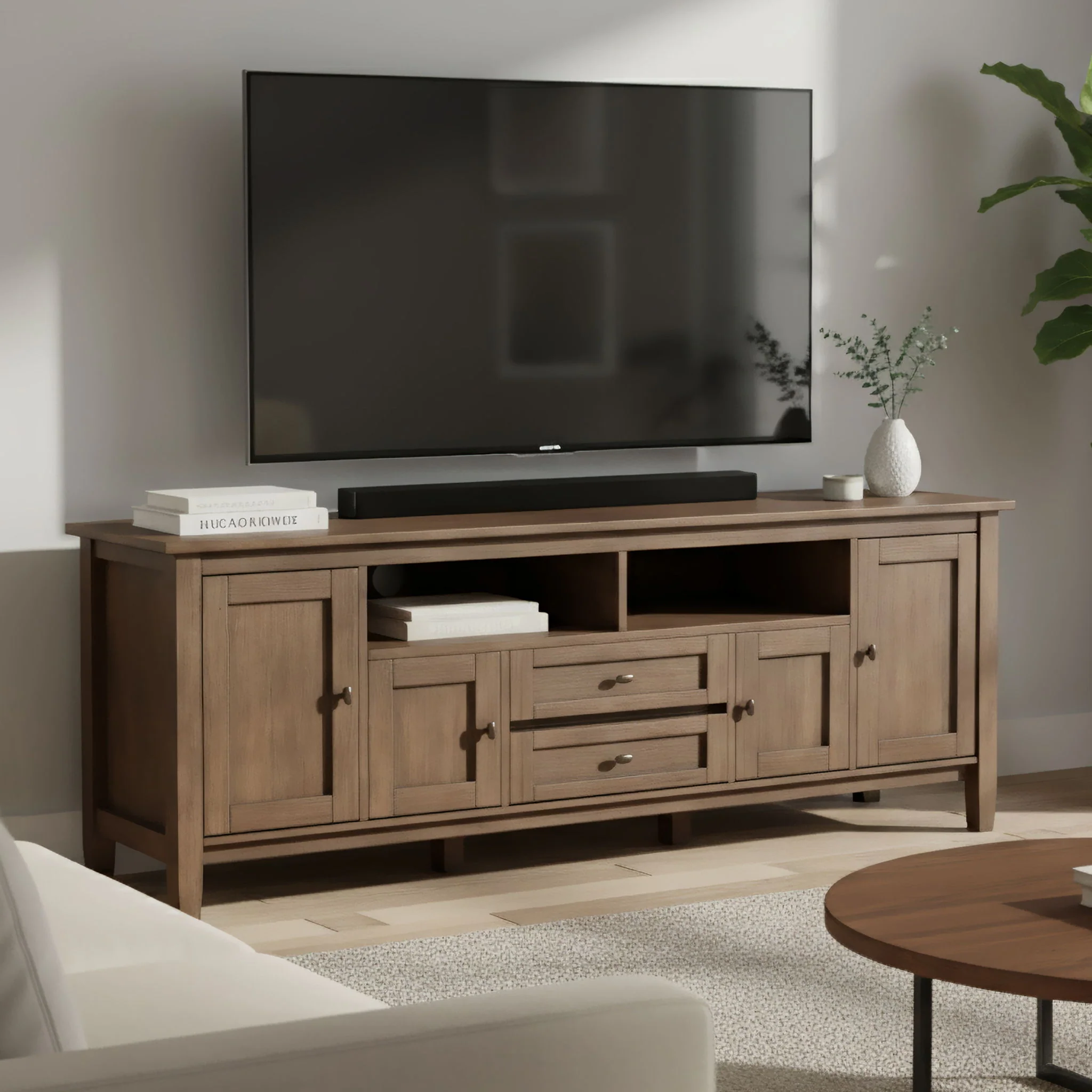 Warm Shaker - Handcrafted TV Media Stand - Image 10