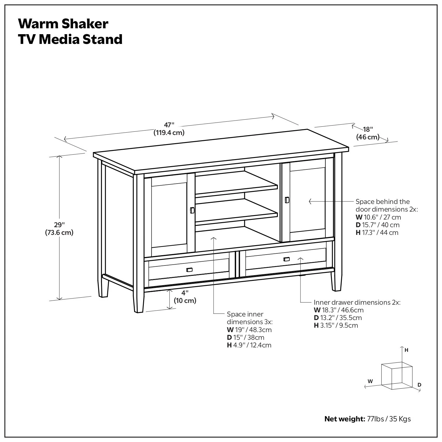 Warm Shaker - TV Media Stand Handcrafted - Image 31