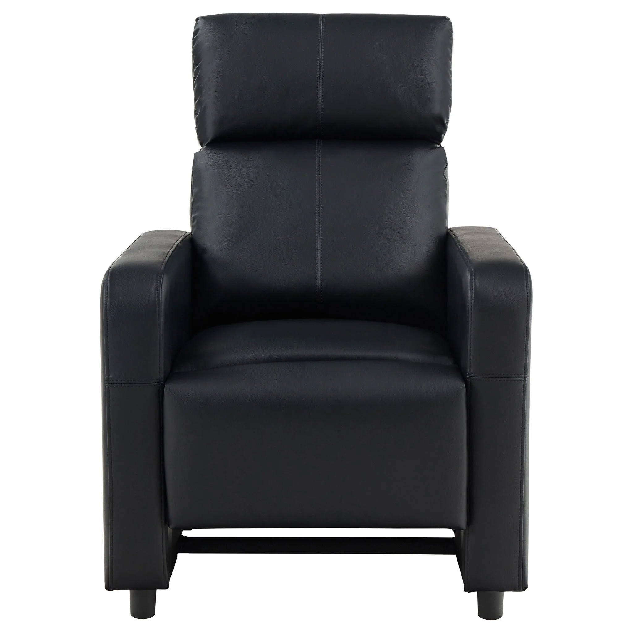 Warren - 4 Seater Home Theater With 3 Wedge Consoles - Black - Image 3