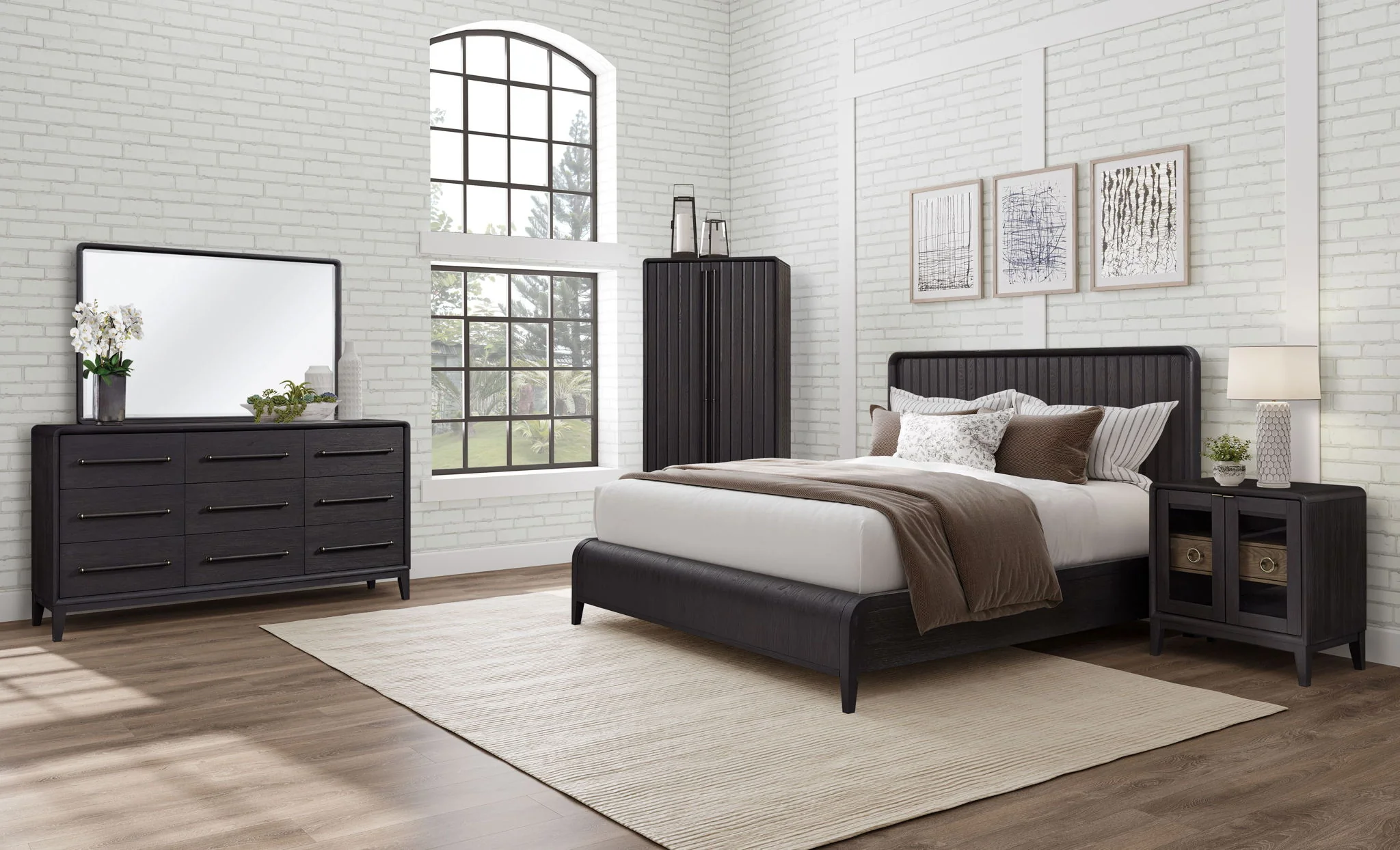 Waterfall Panel Bed & Design Elements - Image 5