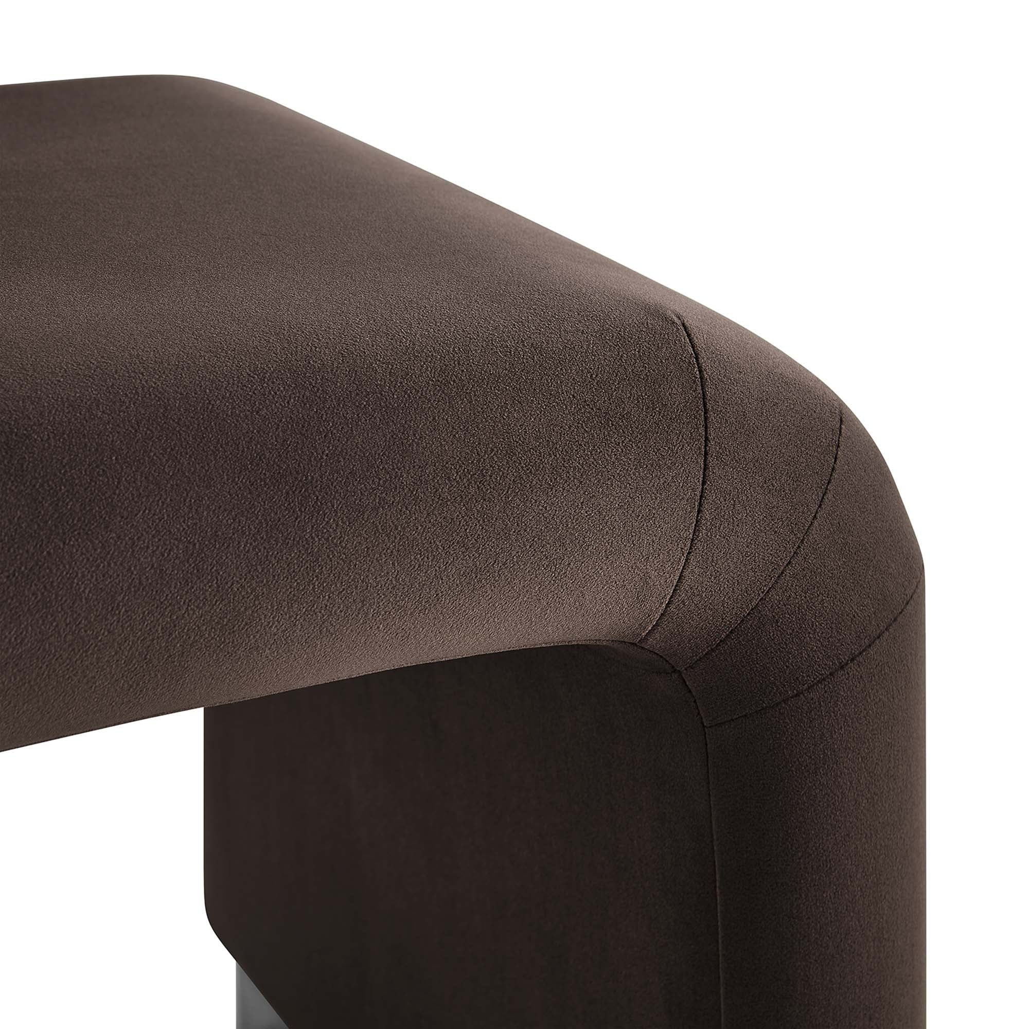 Waterfall Performance Velvet Stool – Velvet Upholstered 24 Inch - Image 13