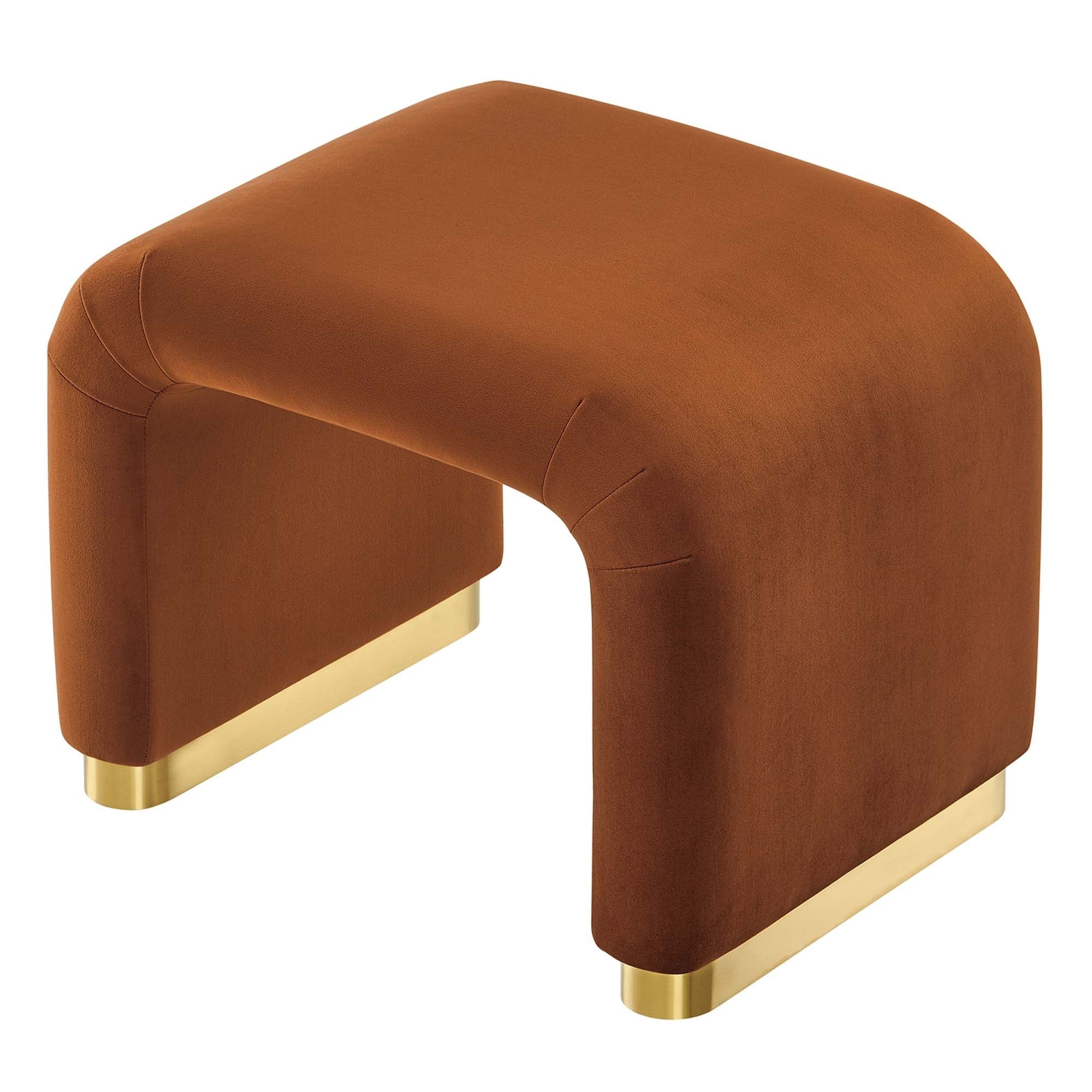 Waterfall Performance Velvet Stool – Velvet Upholstered 24 Inch - Image 54