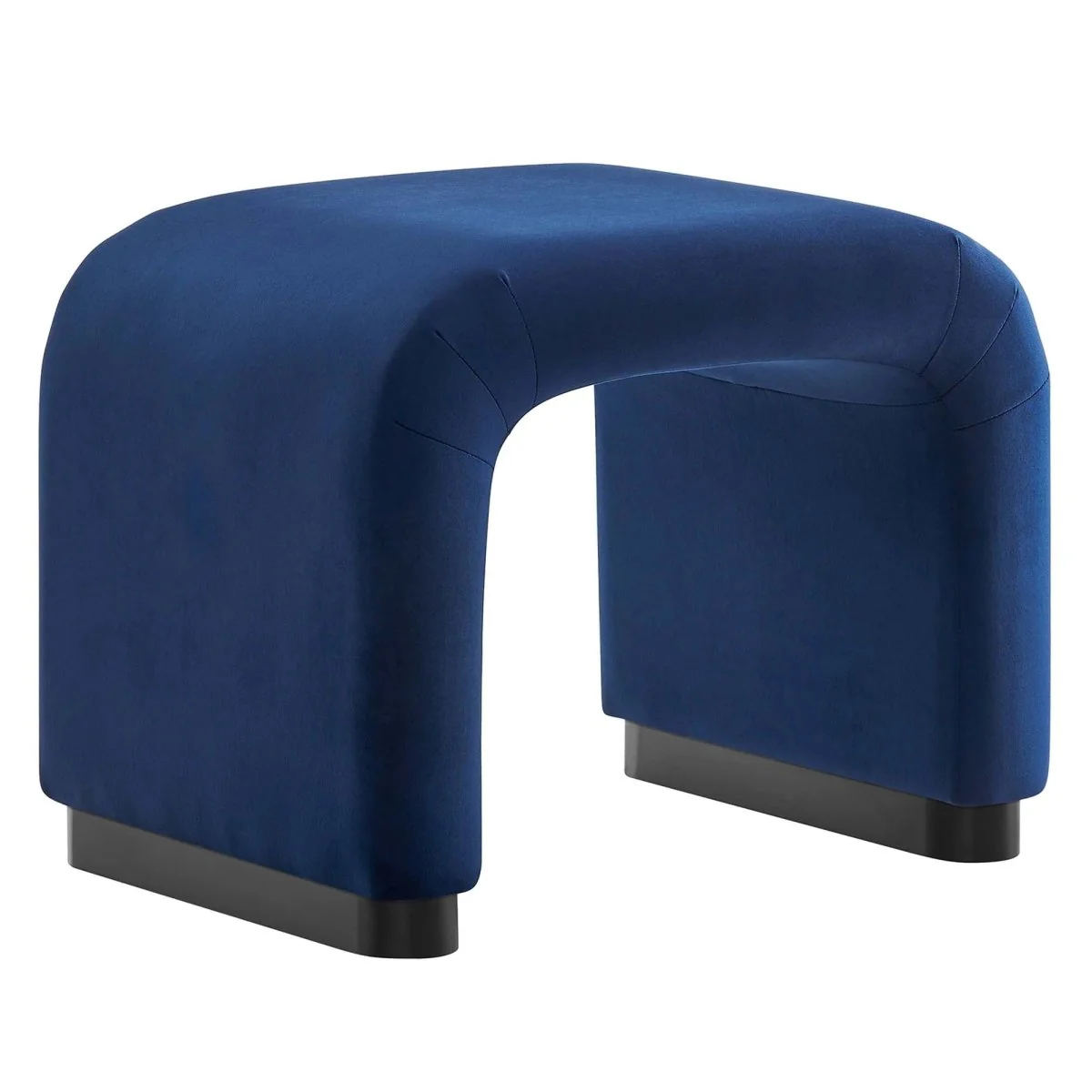 Waterfall Performance Velvet Stool – Velvet Upholstered 24 Inch - Image 8