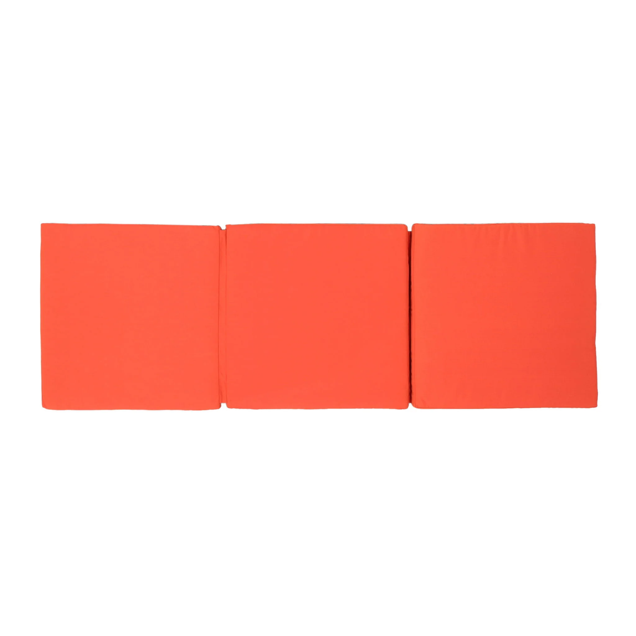 Waterproof Fabric Lounge Cushion With Rectangular Shape - Orange - Image 5